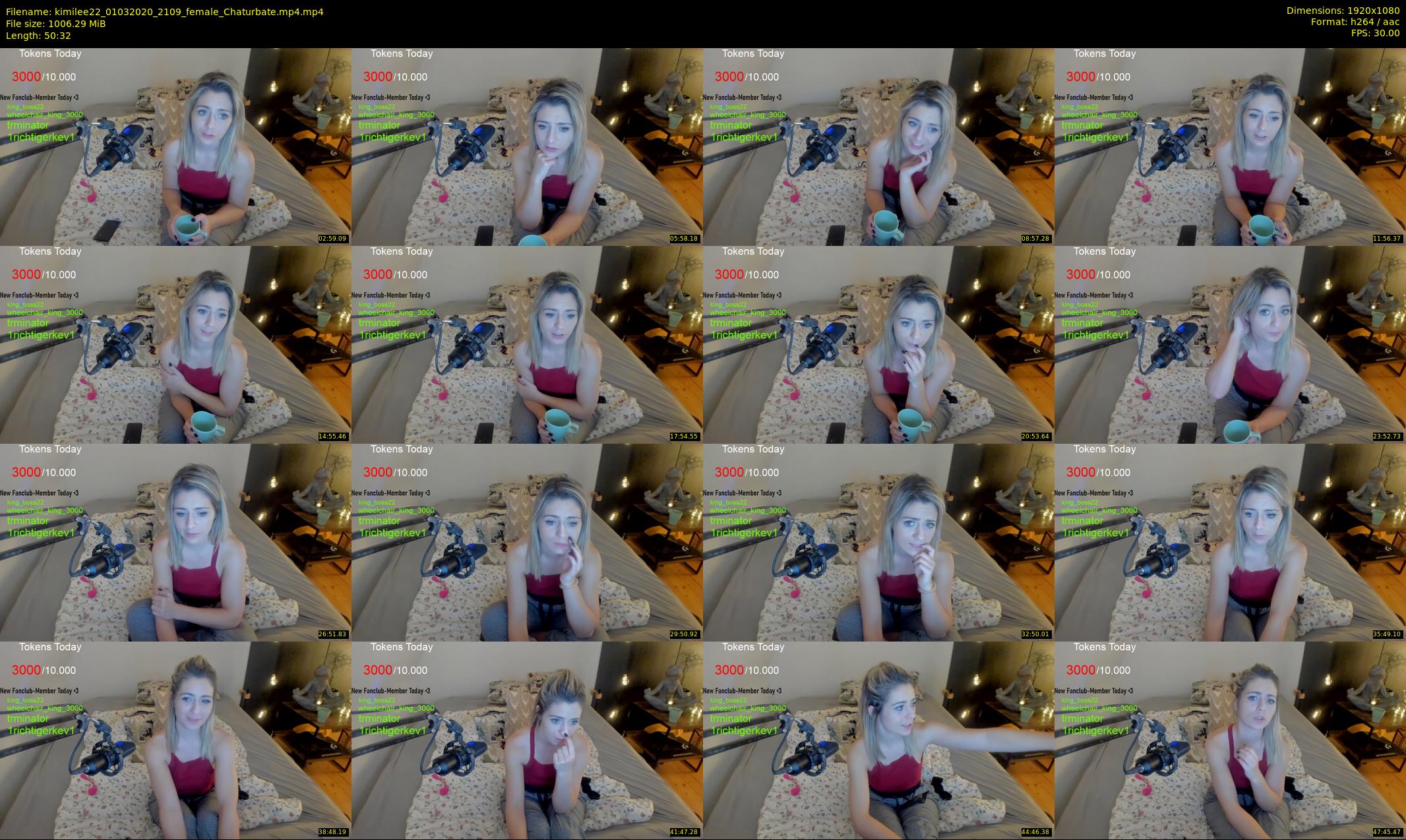 kimilee22 — 51 minute Chaturbate female cam show recording, 1080p, Mar 1, 2020