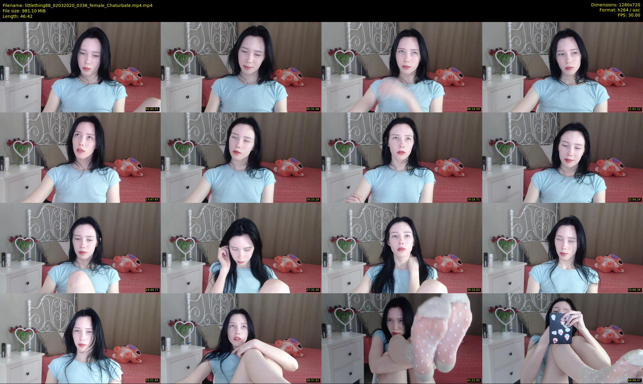 littlething88 — 47 minute Chaturbate female cam show recording, 720p, Mar 2, 2020