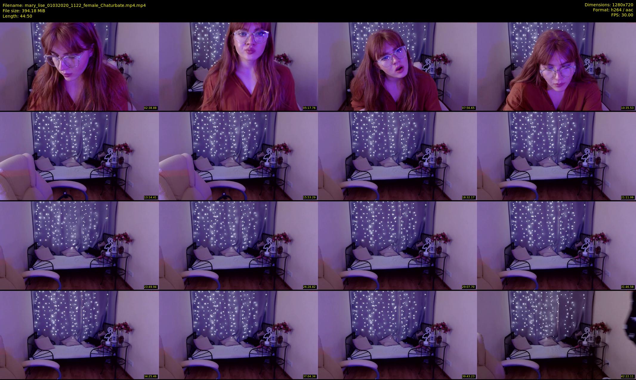 mary_lise — 45 minute Chaturbate couple cam show recording, 720p, Mar 1, 2020