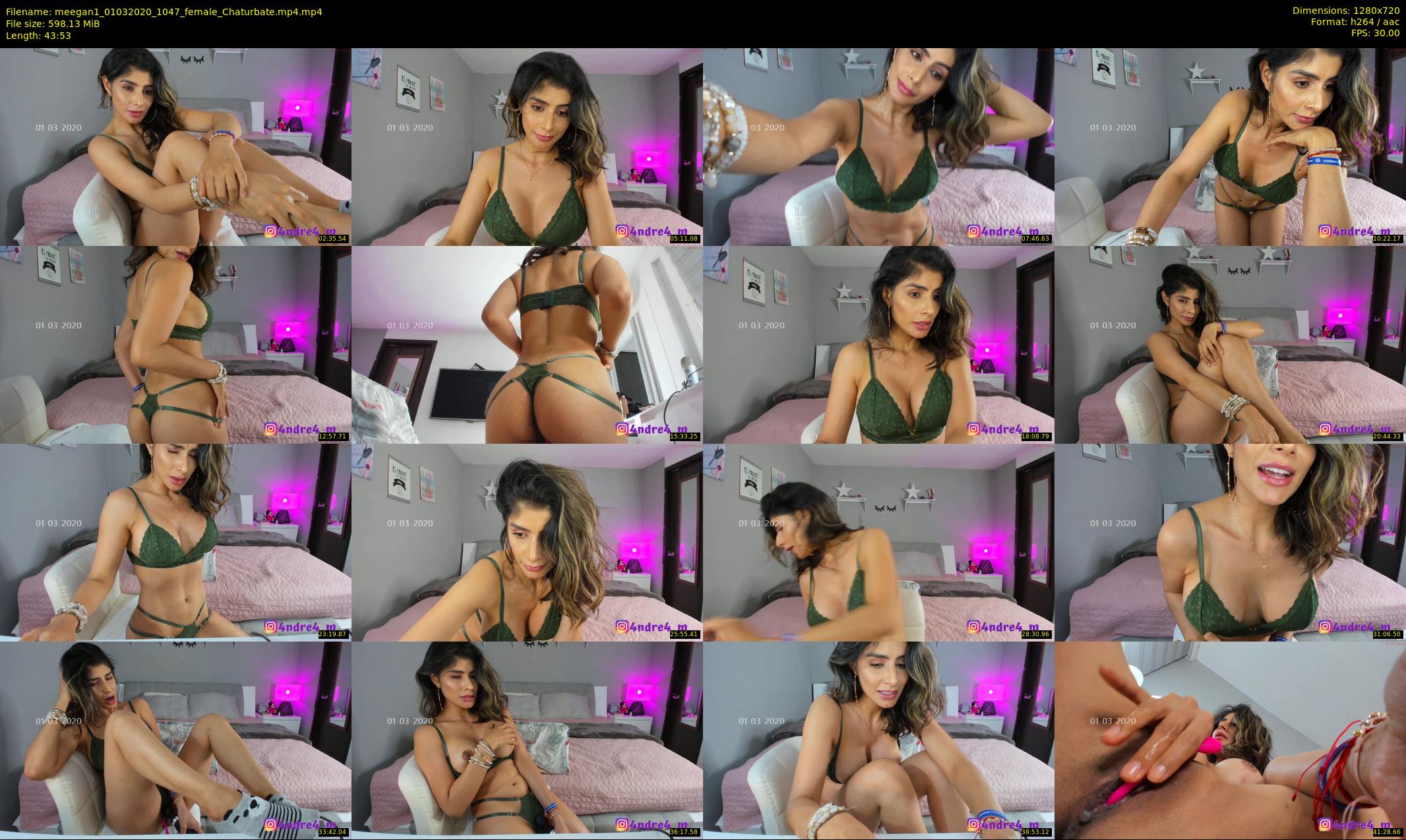 meegan1 — 44 minute Chaturbate female cam show recording, 720p, Mar 1, 2020