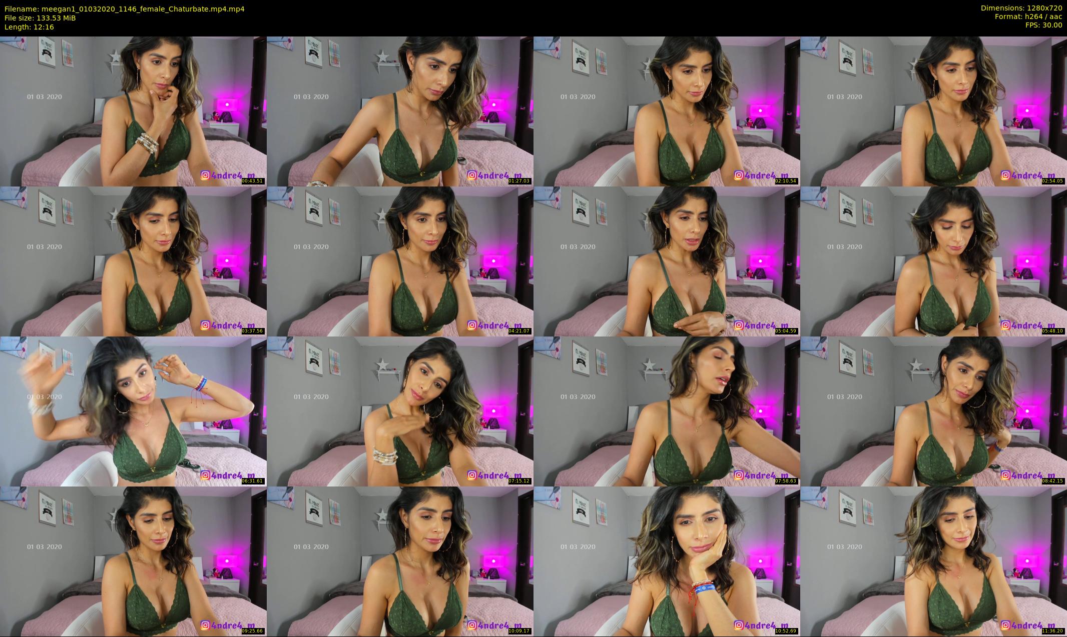 meegan1 — 13 minute Chaturbate female cam show recording, 720p, Mar 1, 2020
