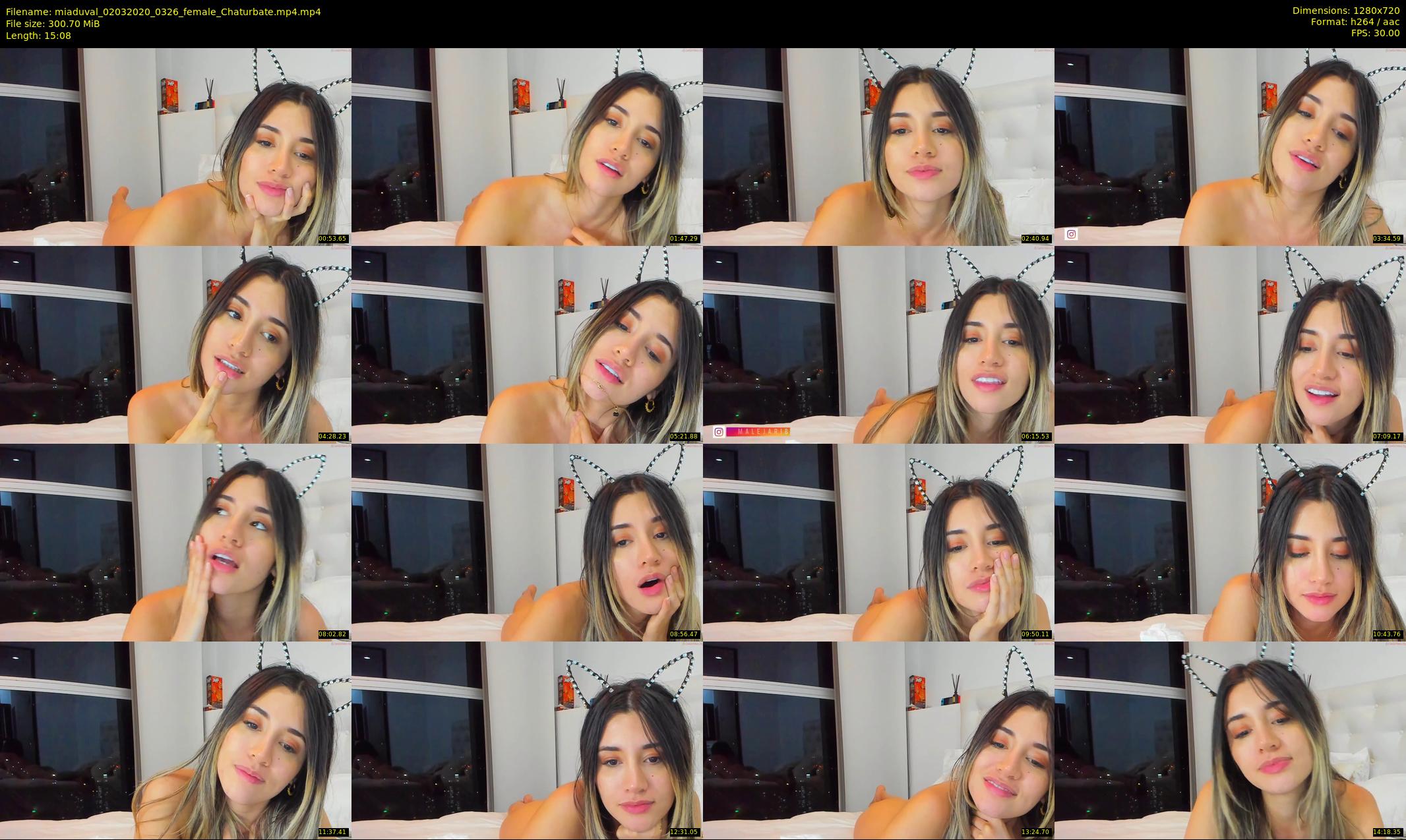 miaduval — 16 minute Chaturbate female cam show recording, 720p, Mar 2, 2020