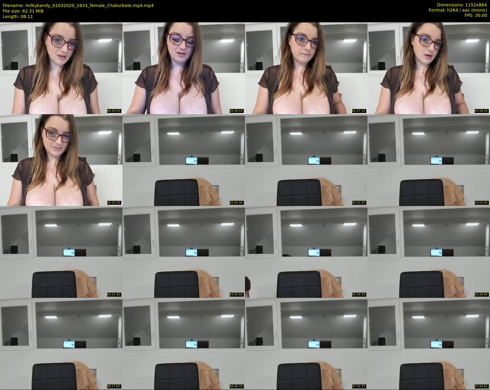 milkykandy — 9 minute Chaturbate female cam show recording, 720p, Mar 1, 2020