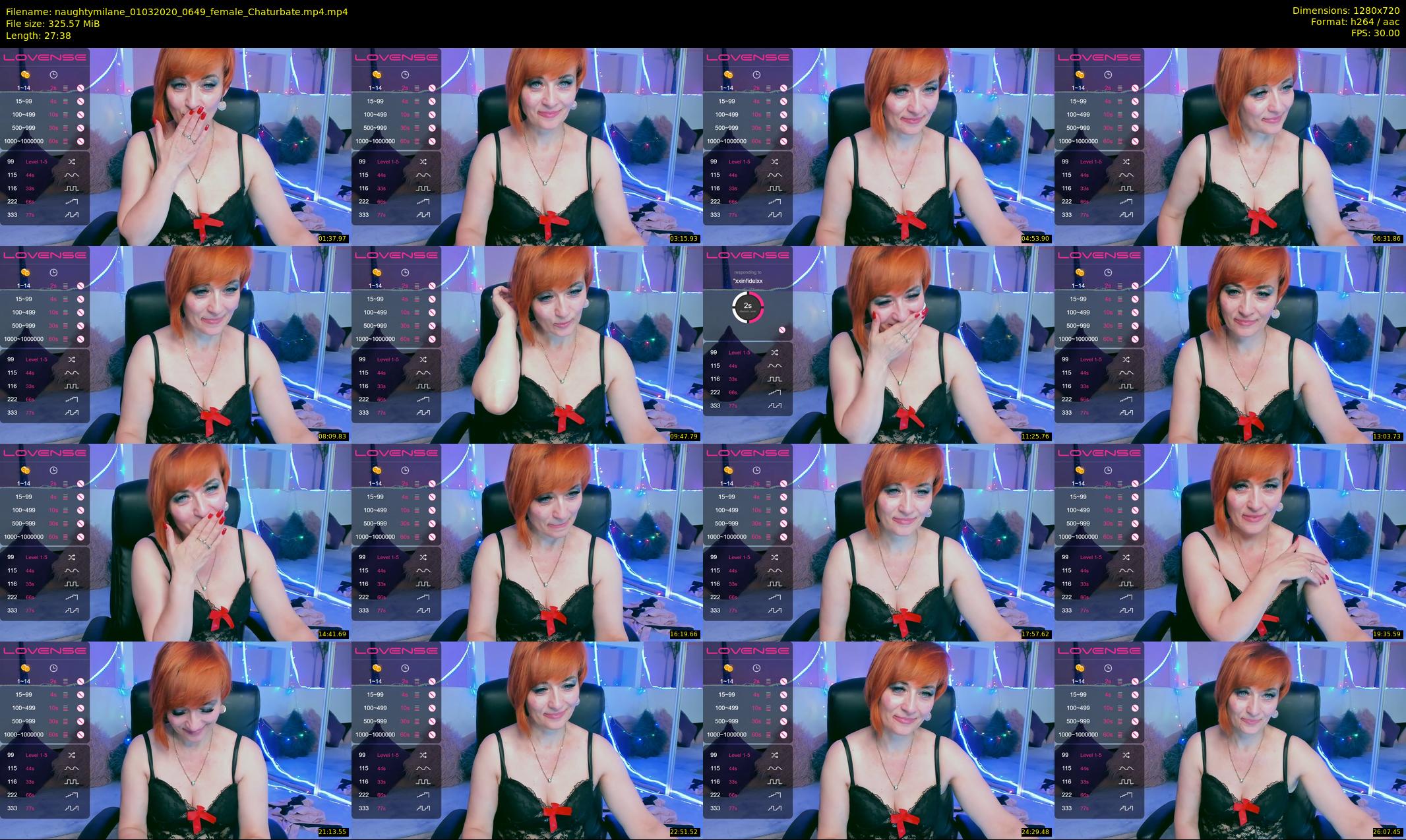 naughtymilane — 28 minute Chaturbate female cam show recording, 720p, Mar 1, 2020