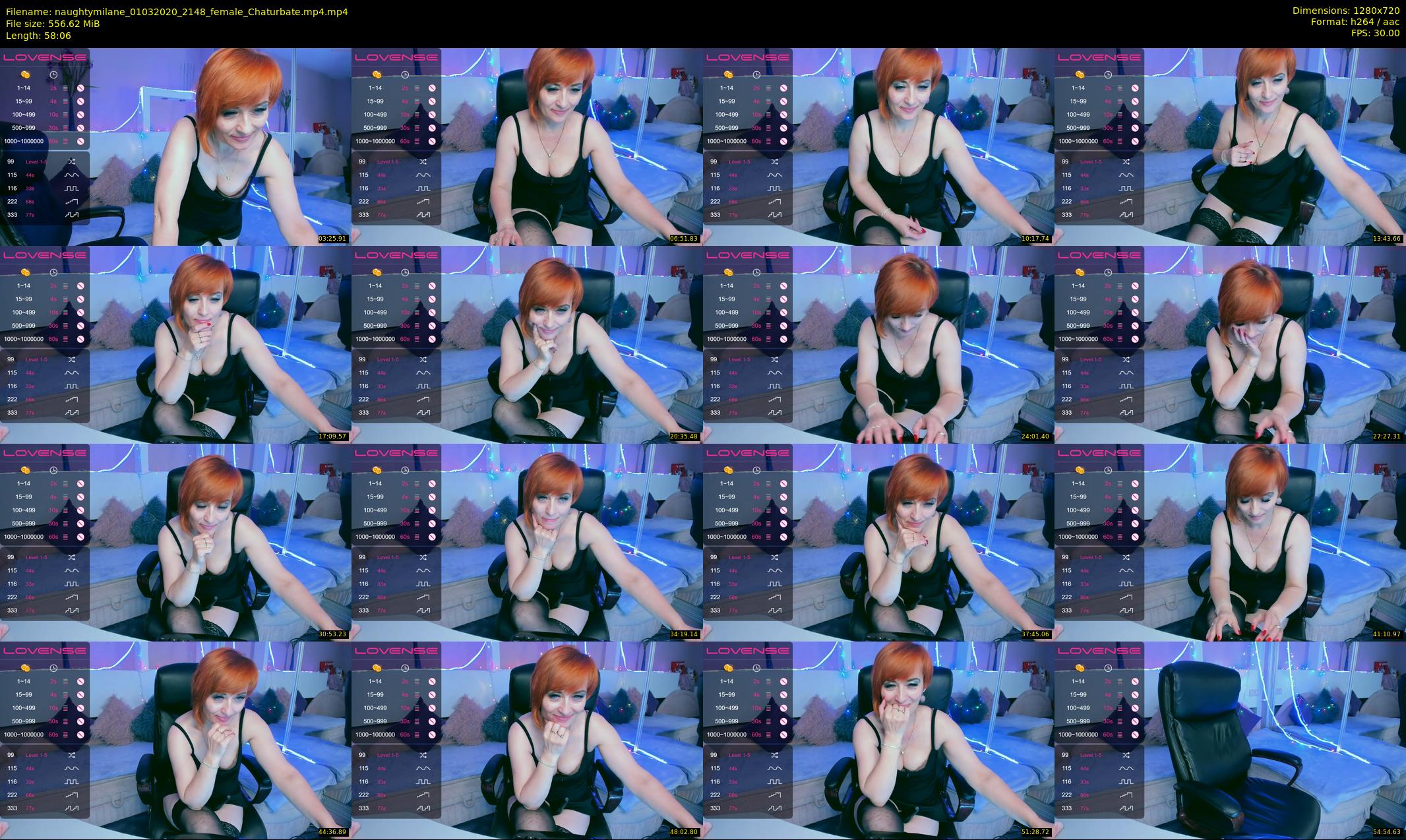 naughtymilane — 59 minute Chaturbate female cam show recording, 720p, Mar 1, 2020
