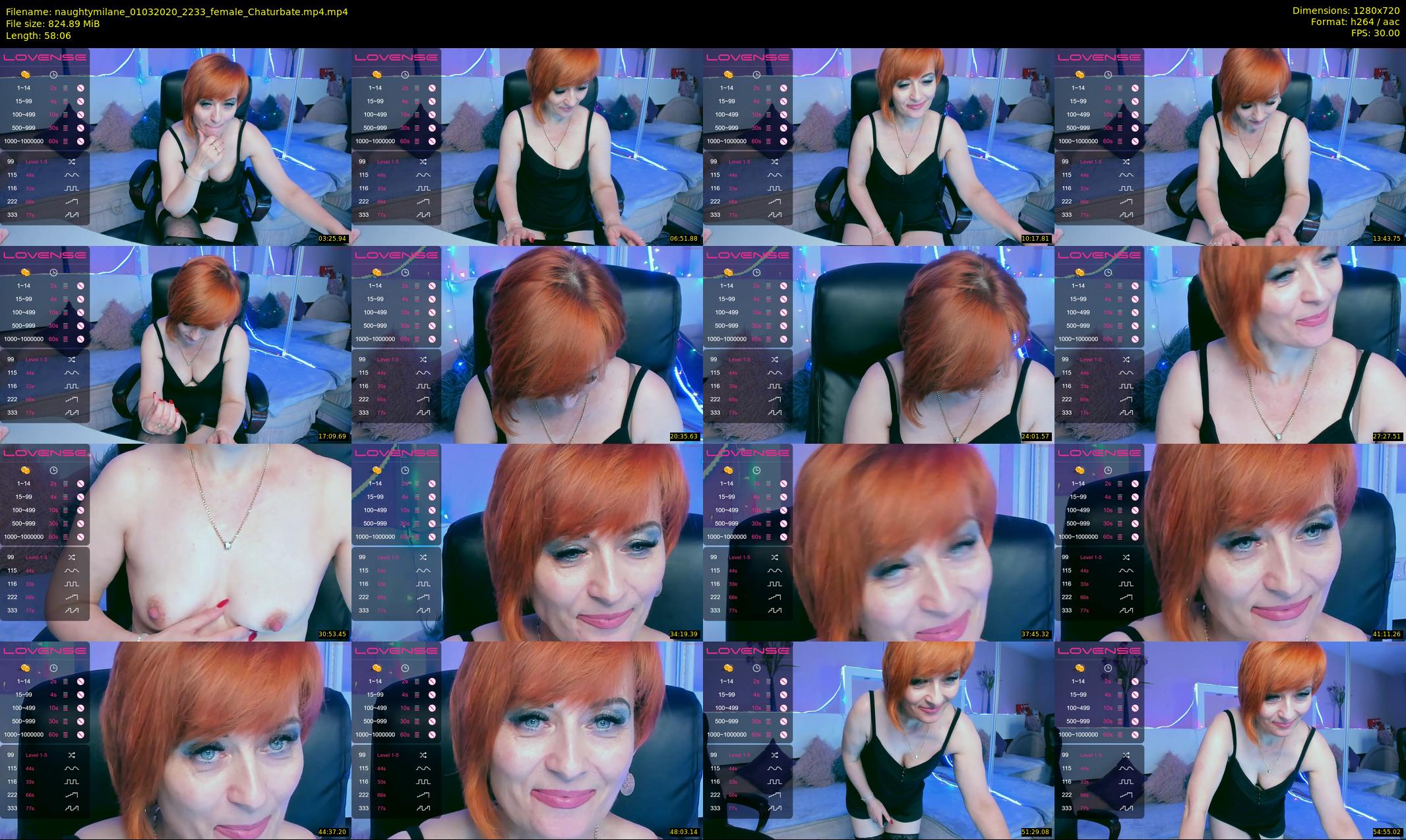 naughtymilane — 59 minute Chaturbate female cam show recording, 720p, Mar 1, 2020