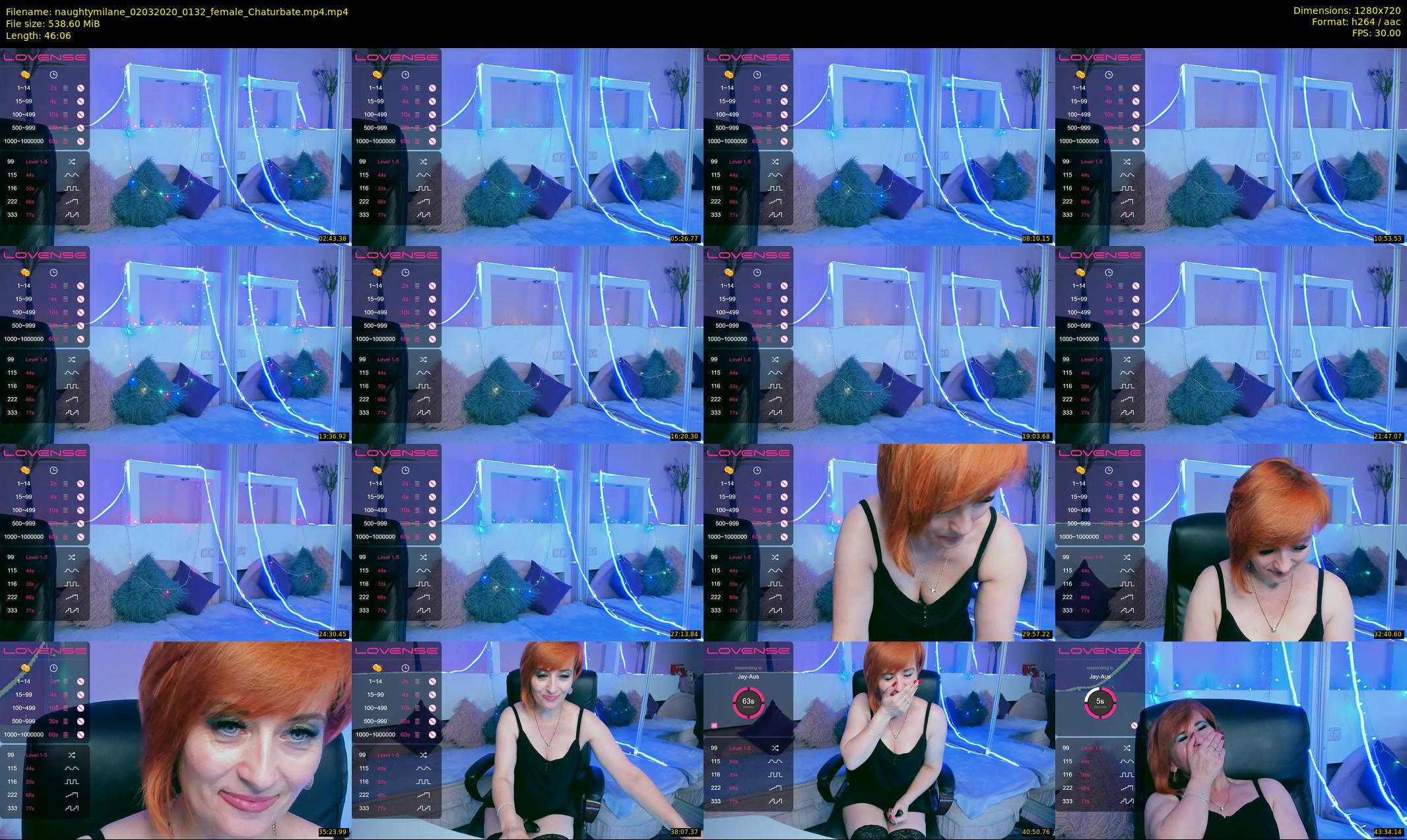 naughtymilane — 47 minute Chaturbate female cam show recording, 720p, Mar 2, 2020