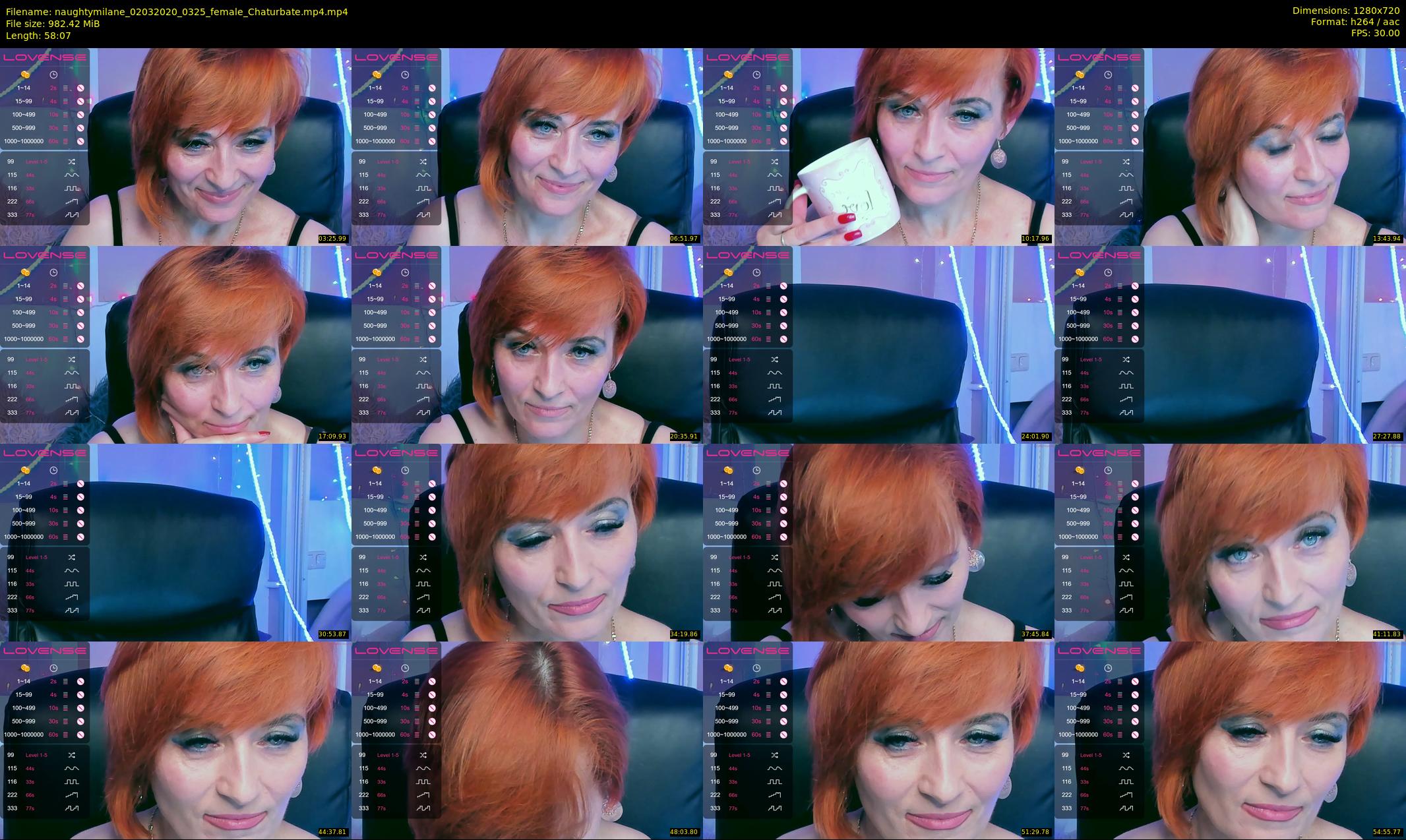 naughtymilane — 59 minute Chaturbate female cam show recording, 720p, Mar 2, 2020