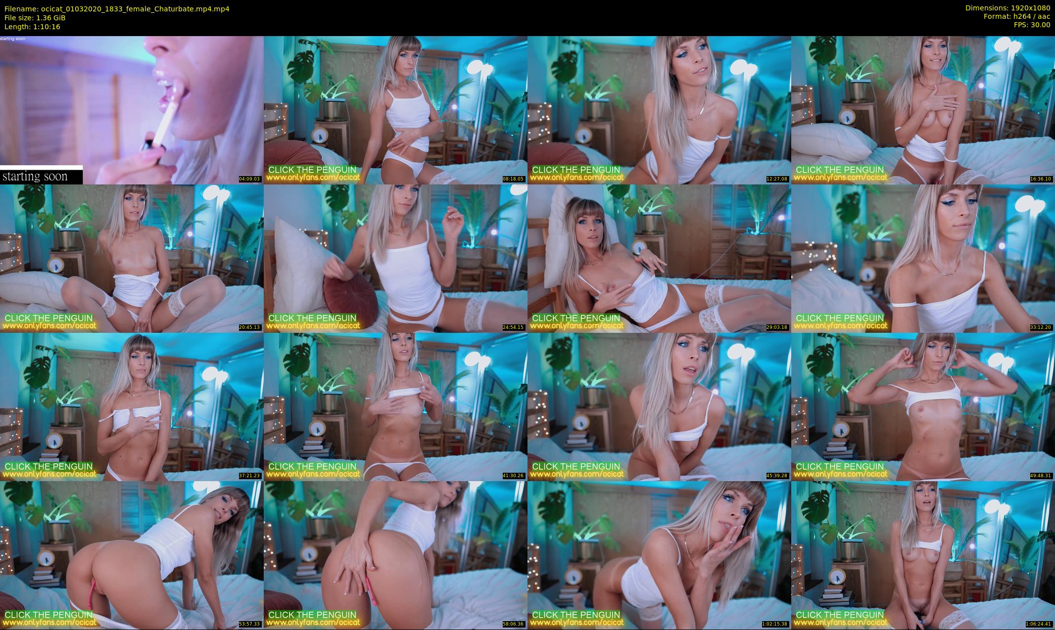 ocicat — 71 minute Chaturbate female cam show recording, 1080p, Mar 1, 2020
