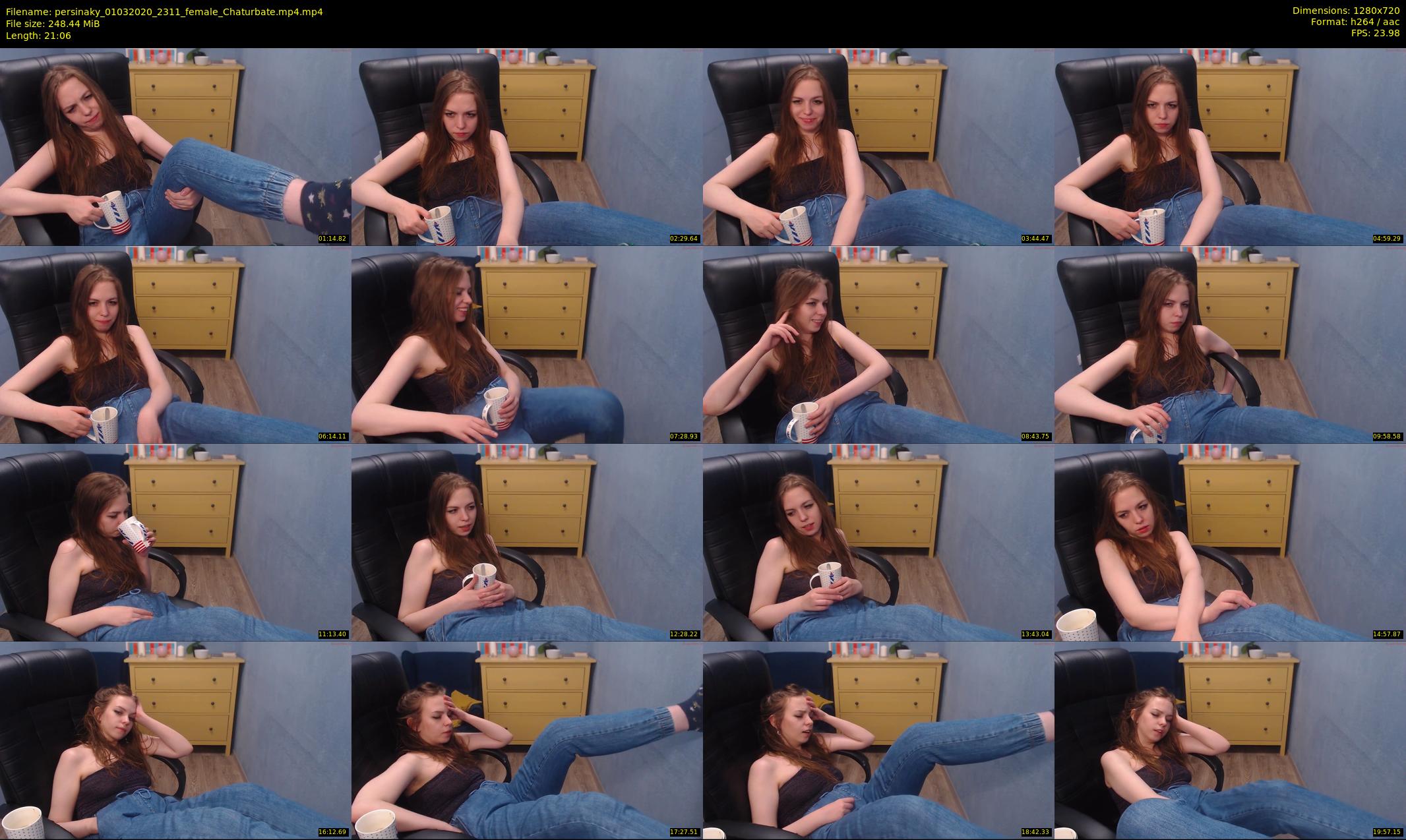 persinaky — 22 minute Chaturbate female cam show recording, 720p, Mar 1, 2020