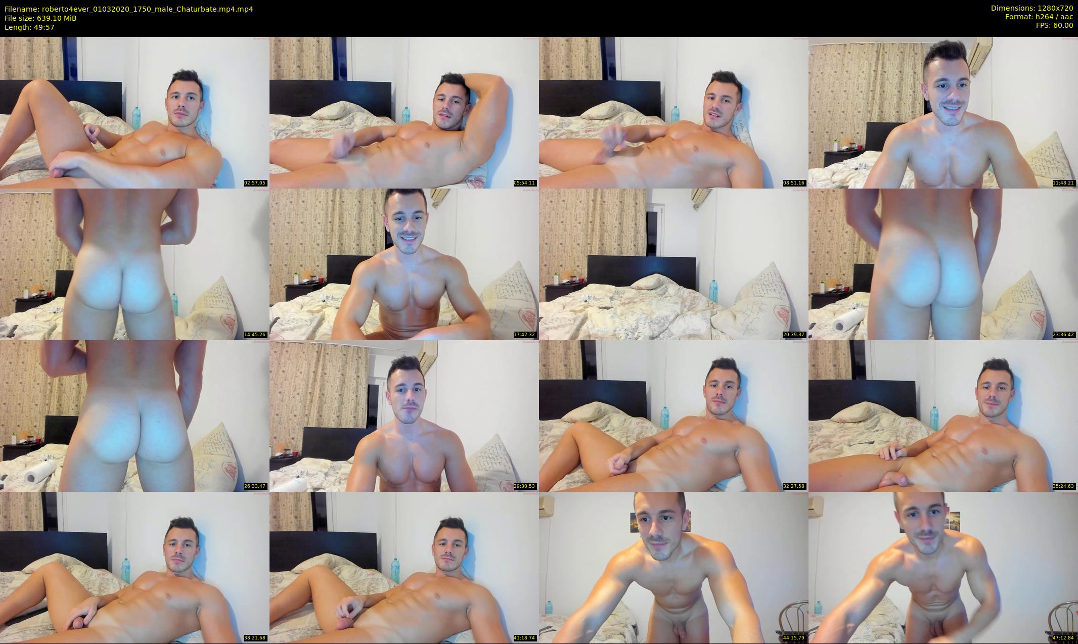 roberto4ever — 50 minute Chaturbate male cam show recording, 720p, Mar 1, 2020