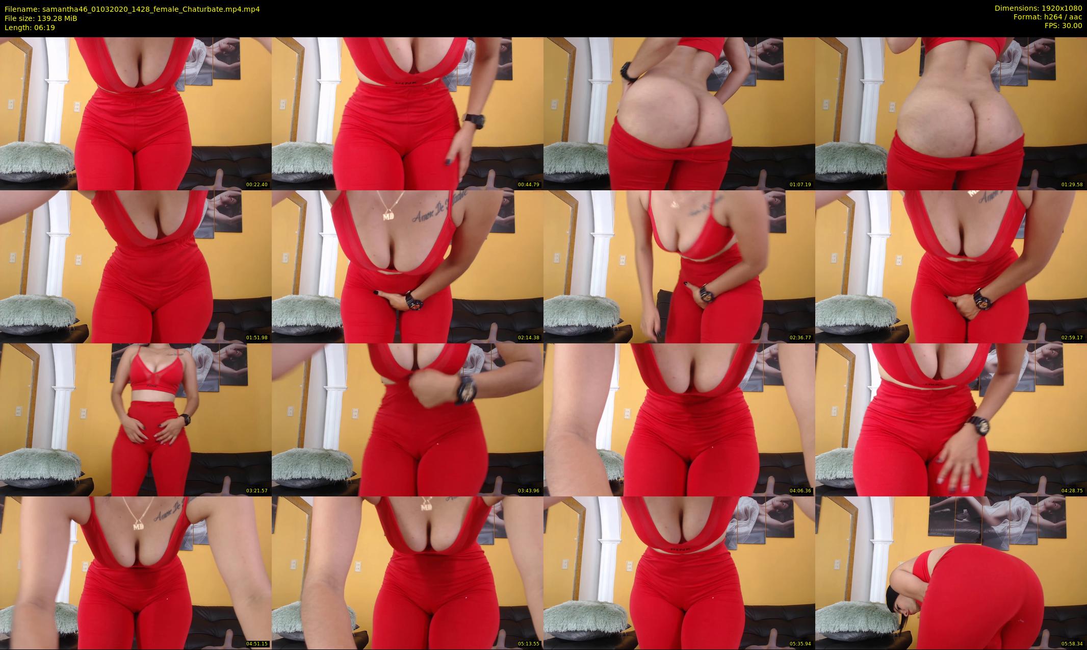 samantha46 — 7 minute Chaturbate female cam show recording, 1080p, Mar 1, 2020