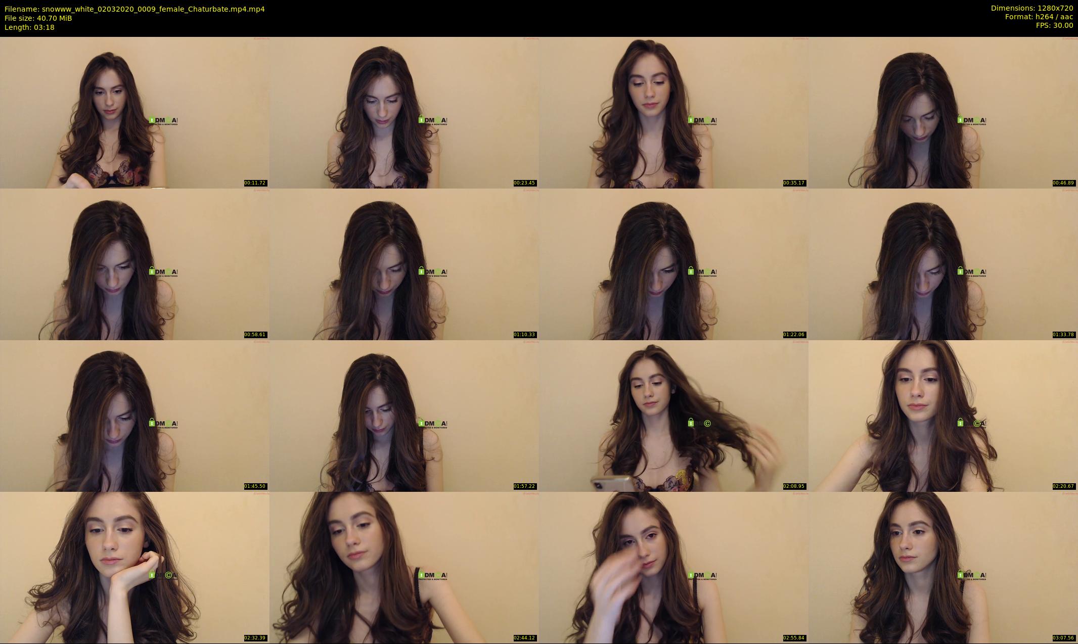 snowww_white — 4 minute Chaturbate female cam show recording, 720p, Mar 2, 2020