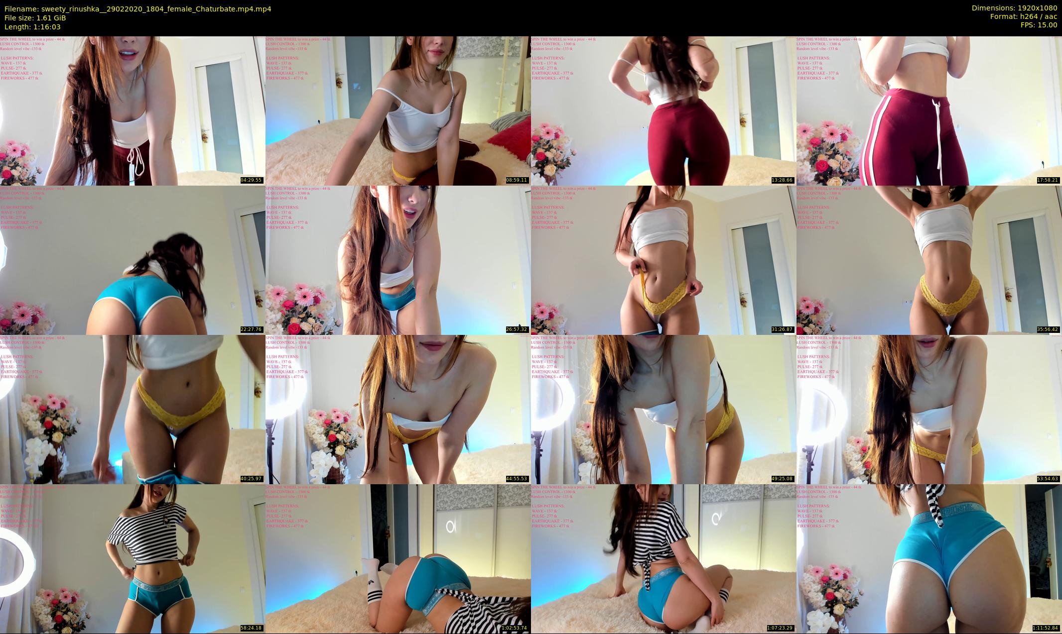 sweety_rinushka_ — 77 minute Chaturbate female cam show recording, 1080p, Feb 29, 2020