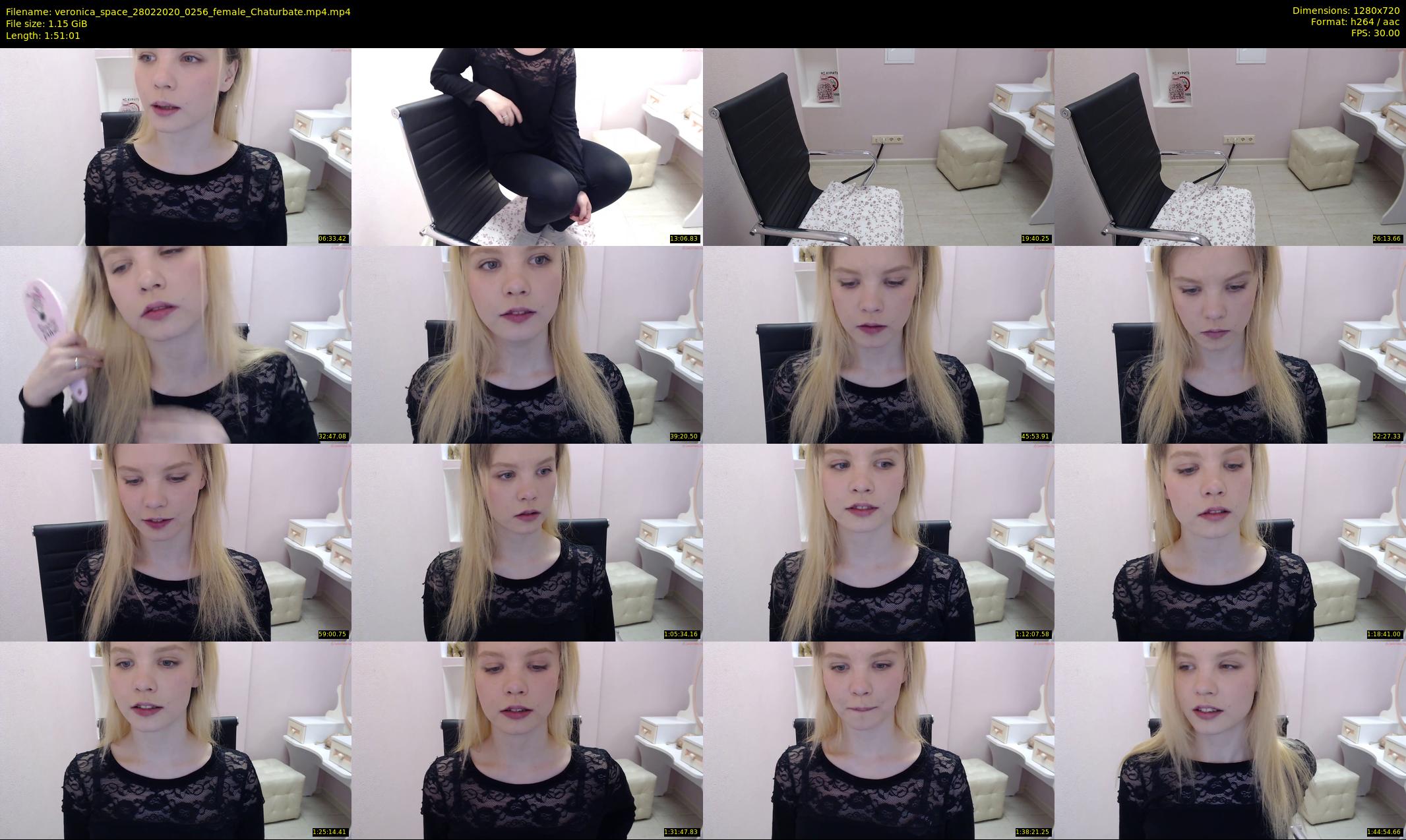 veronica_space — 112 minute Chaturbate female cam show recording, 720p, Feb 28, 2020