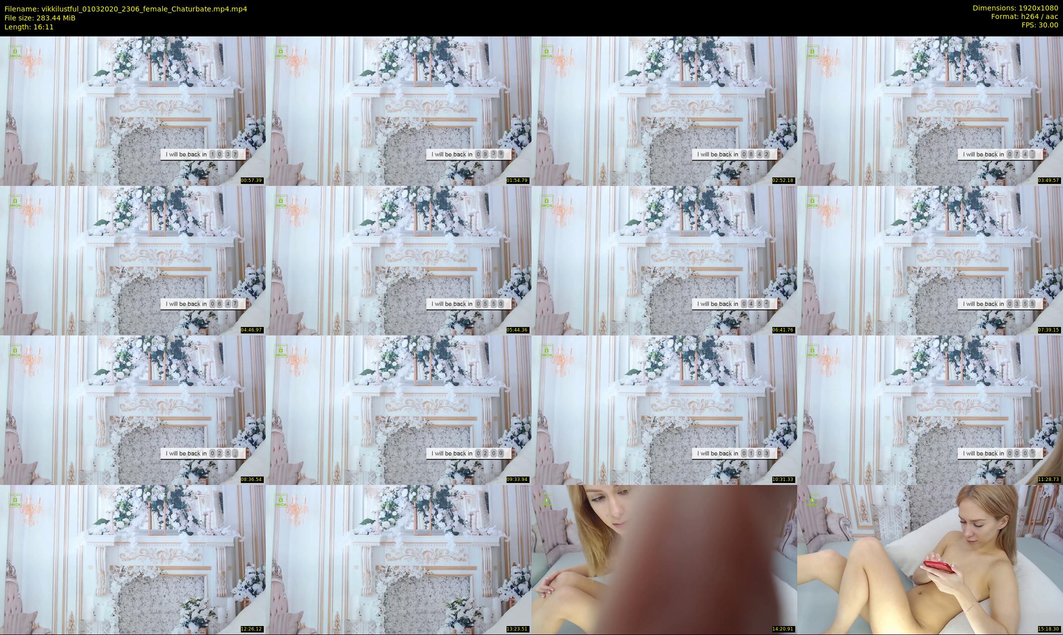 vikkilustful — 17 minute Chaturbate female cam show recording, 1080p, Mar 1, 2020