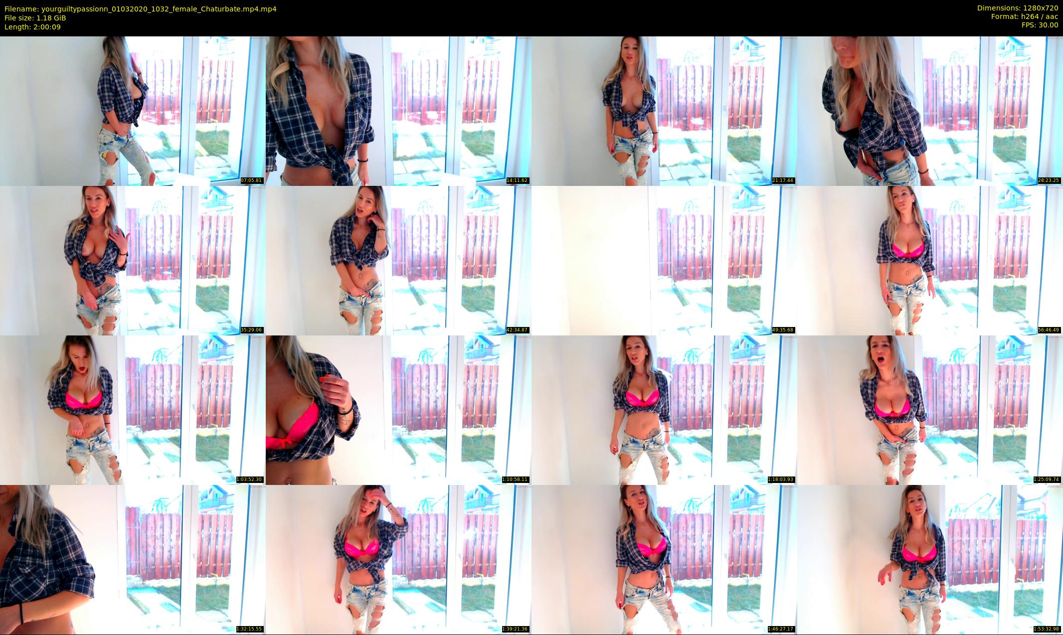 yourguiltypassionn — 121 minute Chaturbate female cam show recording, 720p, Mar 1, 2020