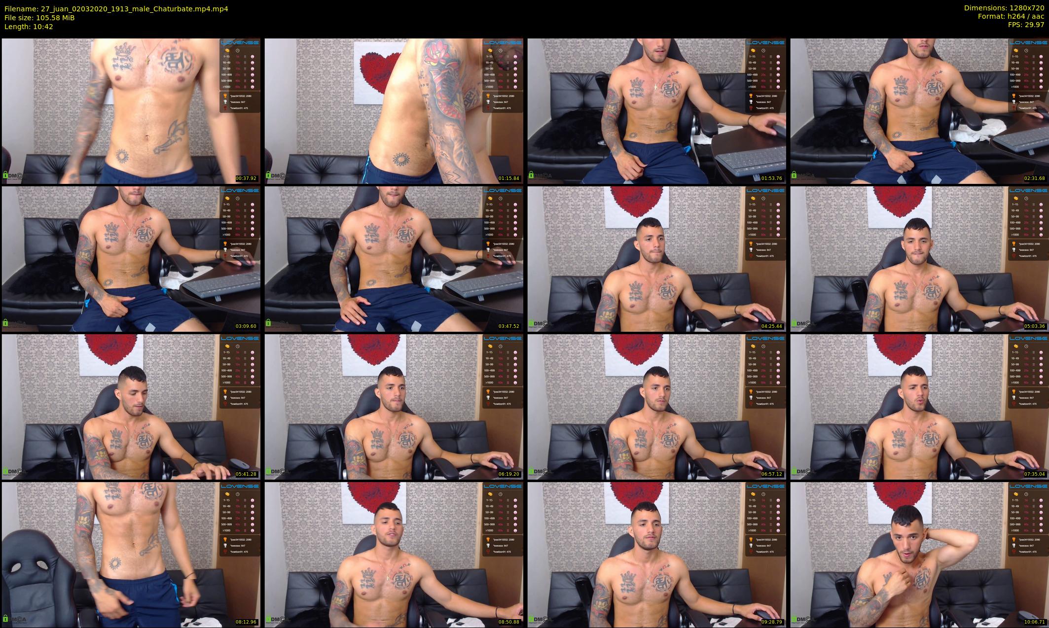 27_juan — 11 minute Chaturbate male cam show recording, 720p, Mar 2, 2020