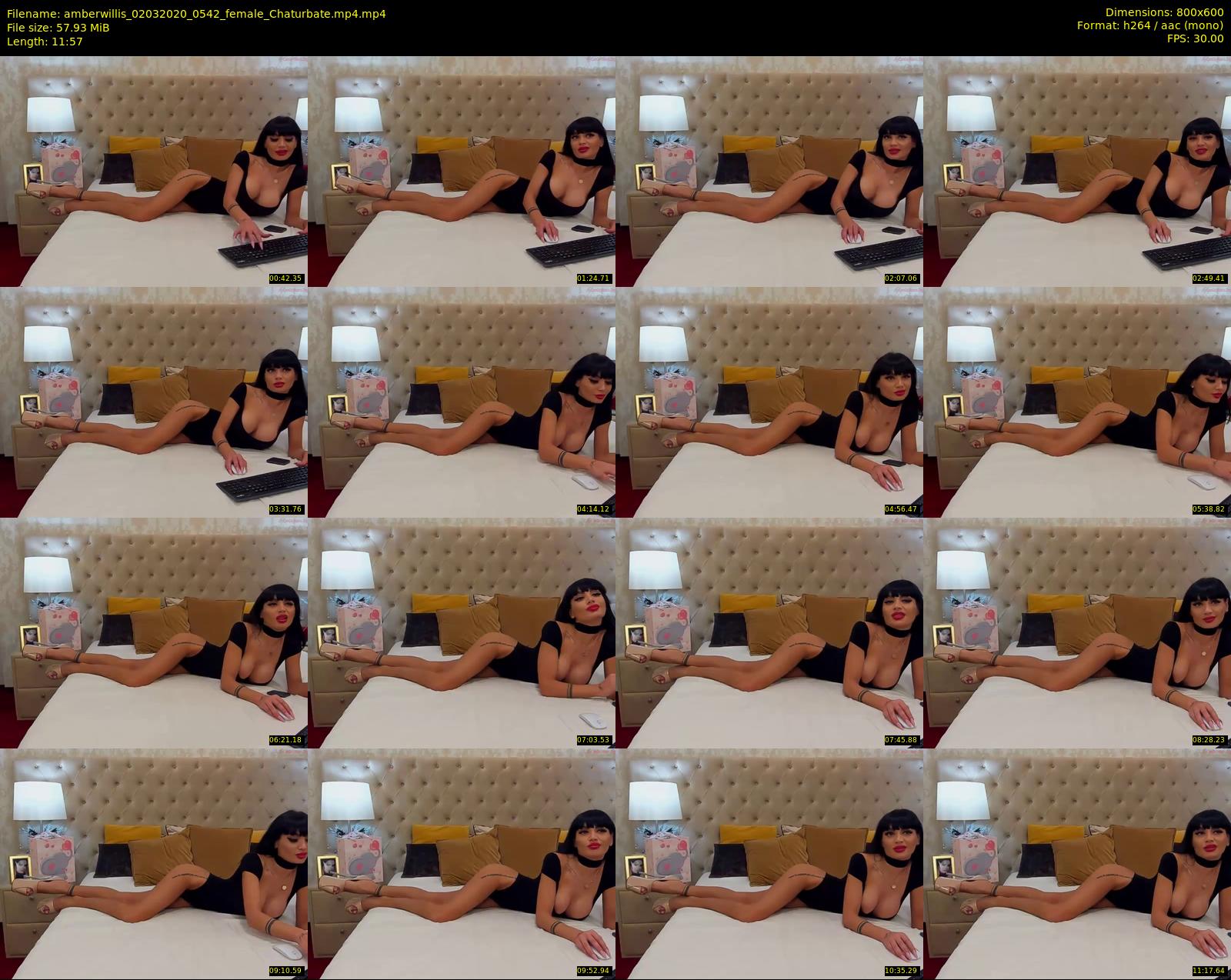 amberwillis — 12 minute Chaturbate female cam show recording, 480p, Mar 2, 2020