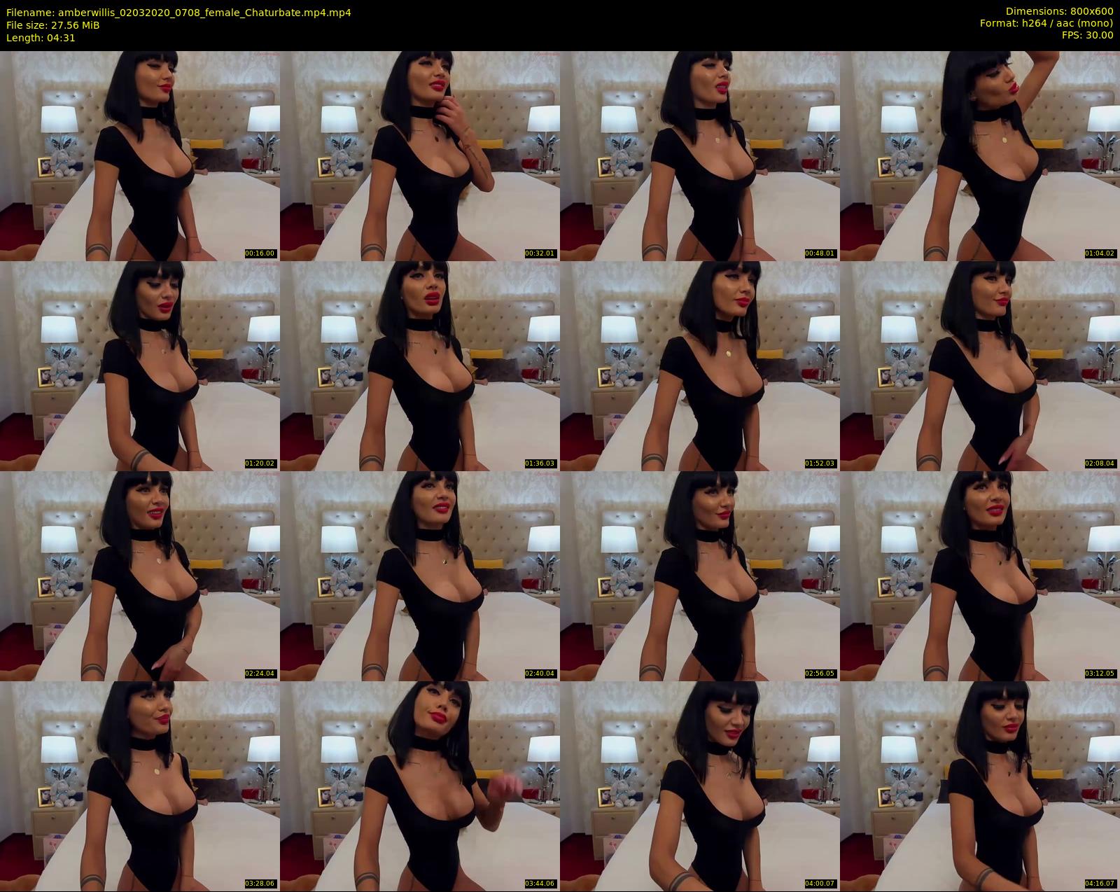 amberwillis — 5 minute Chaturbate female cam show recording, 480p, Mar 2, 2020