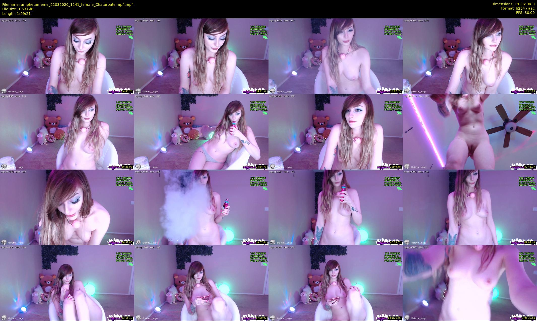 amphetameme — 70 minute Chaturbate female cam show recording, 1080p, Mar 2, 2020