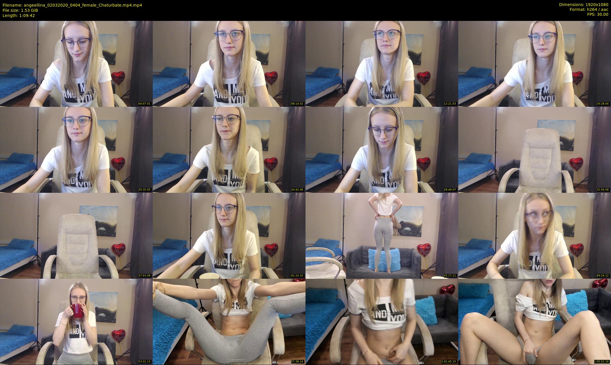 angeellina — 70 minute Chaturbate female cam show recording, 1080p, Mar 2, 2020