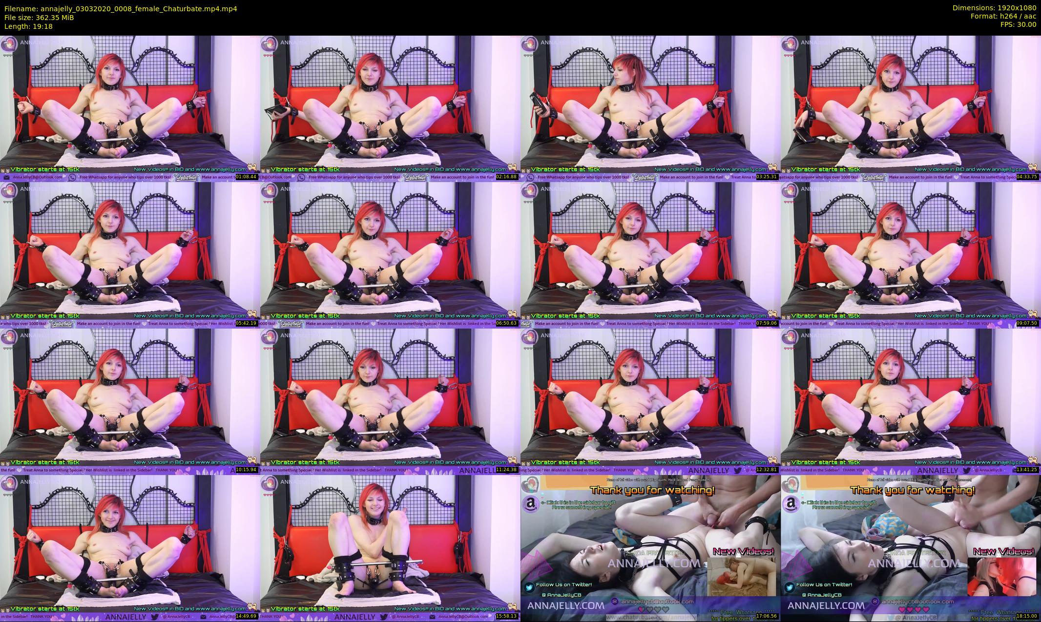 annajelly — 20 minute Chaturbate couple cam show recording, 1080p, Mar 3, 2020