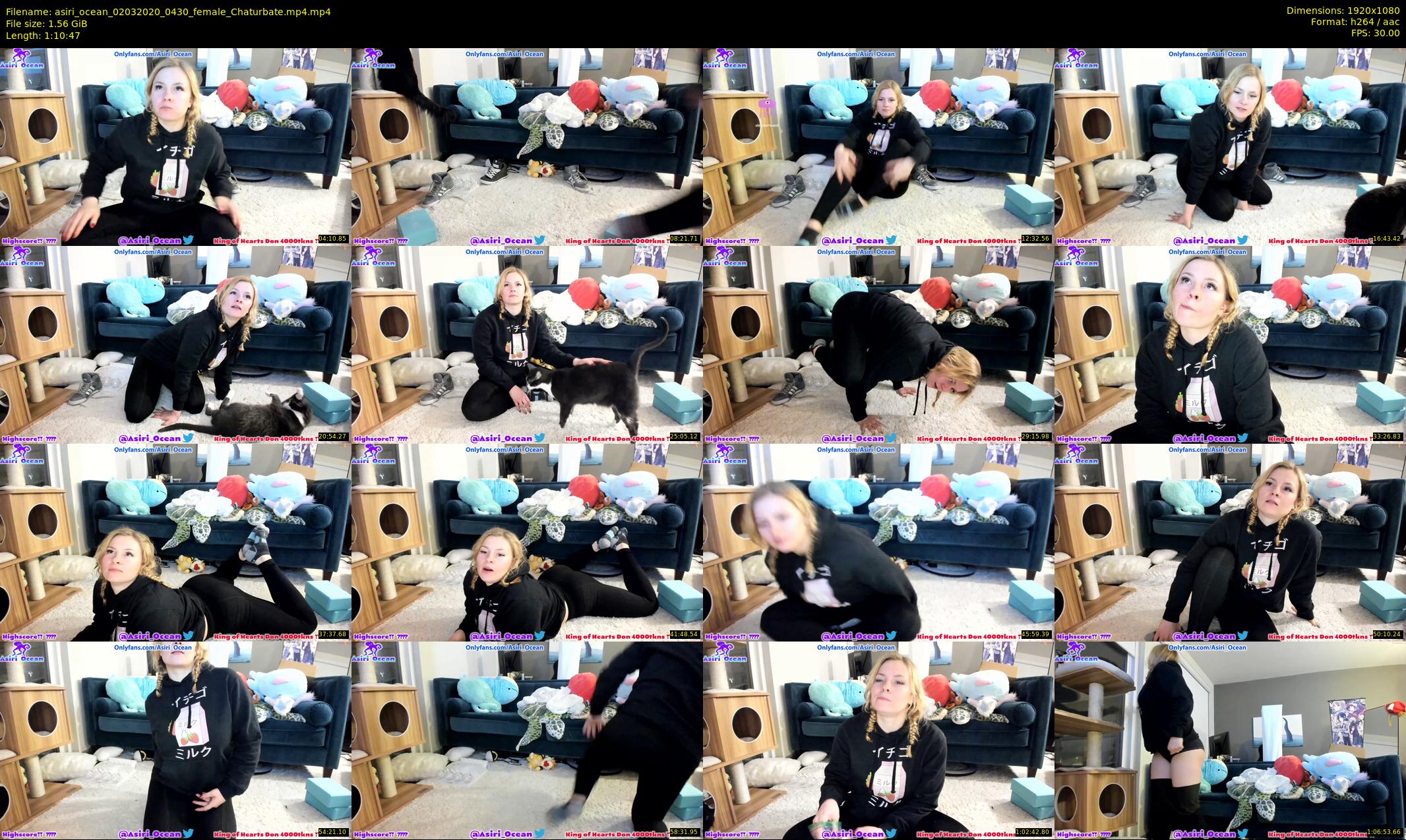 asiri_ocean — 71 minute Chaturbate female cam show recording, 1080p, Mar 2, 2020