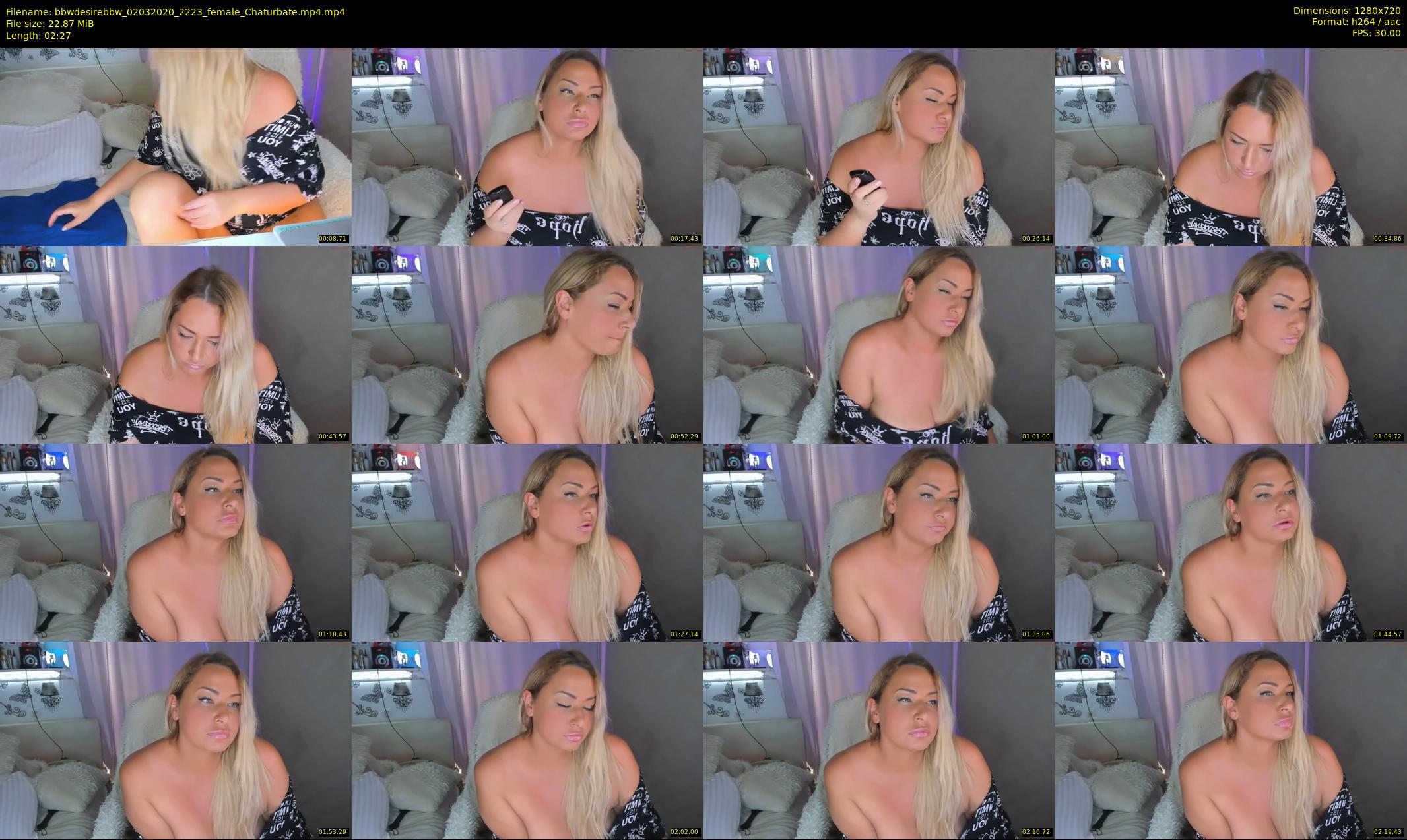 bbwdesirebbw — 3 minute Chaturbate female cam show recording, 720p, Mar 2, 2020