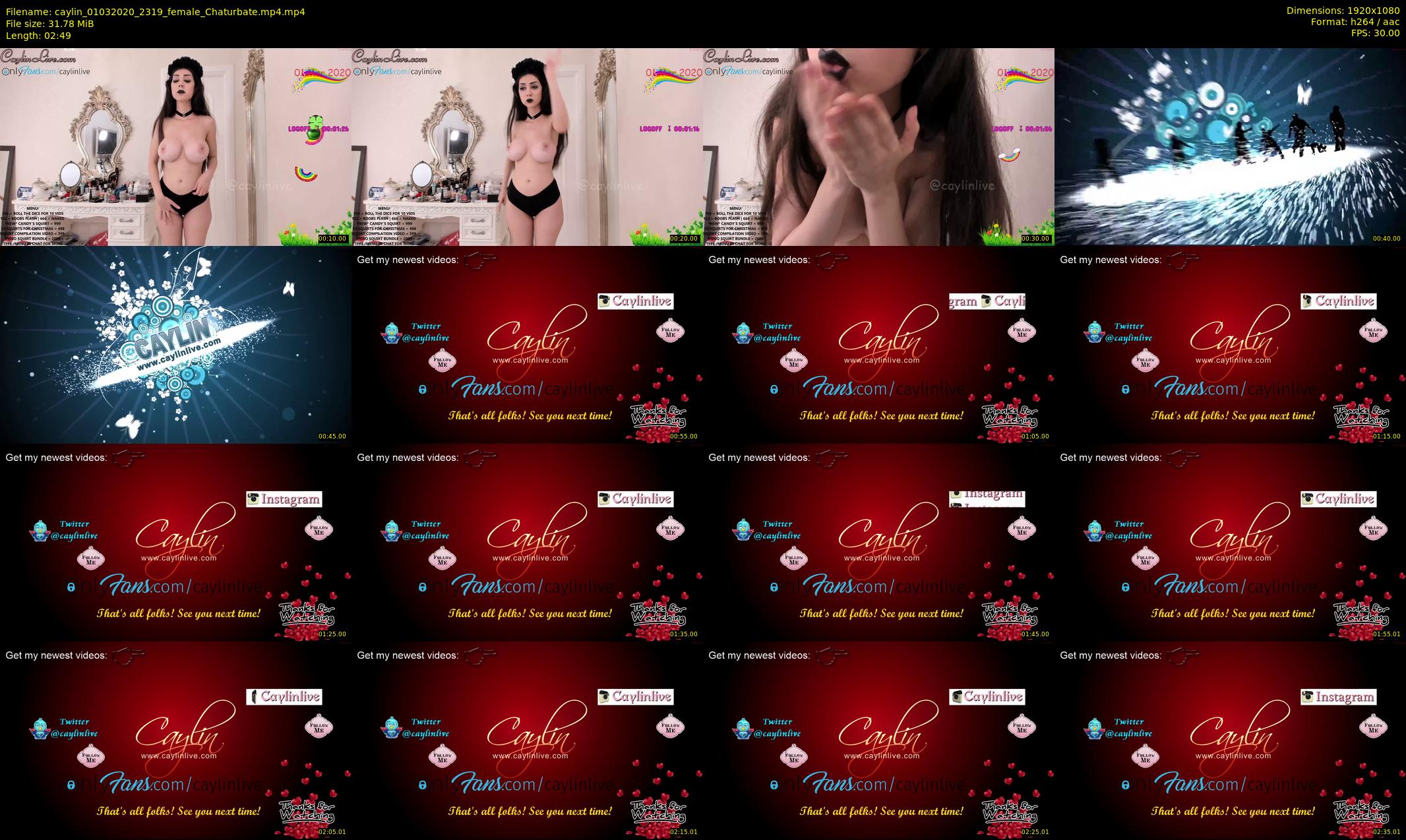 caylin — 3 minute Chaturbate female cam show recording, 1080p, Mar 1, 2020
