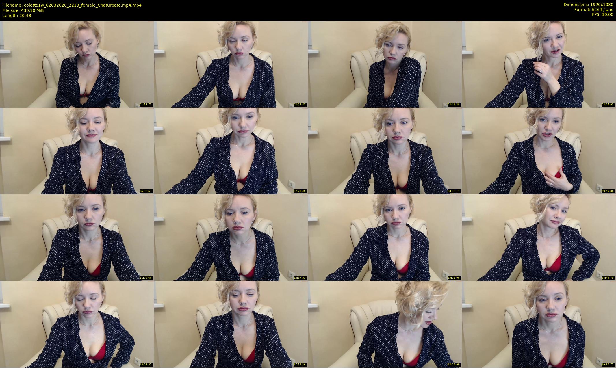 colette1w — 21 minute Chaturbate female cam show recording, 1080p, Mar 2, 2020