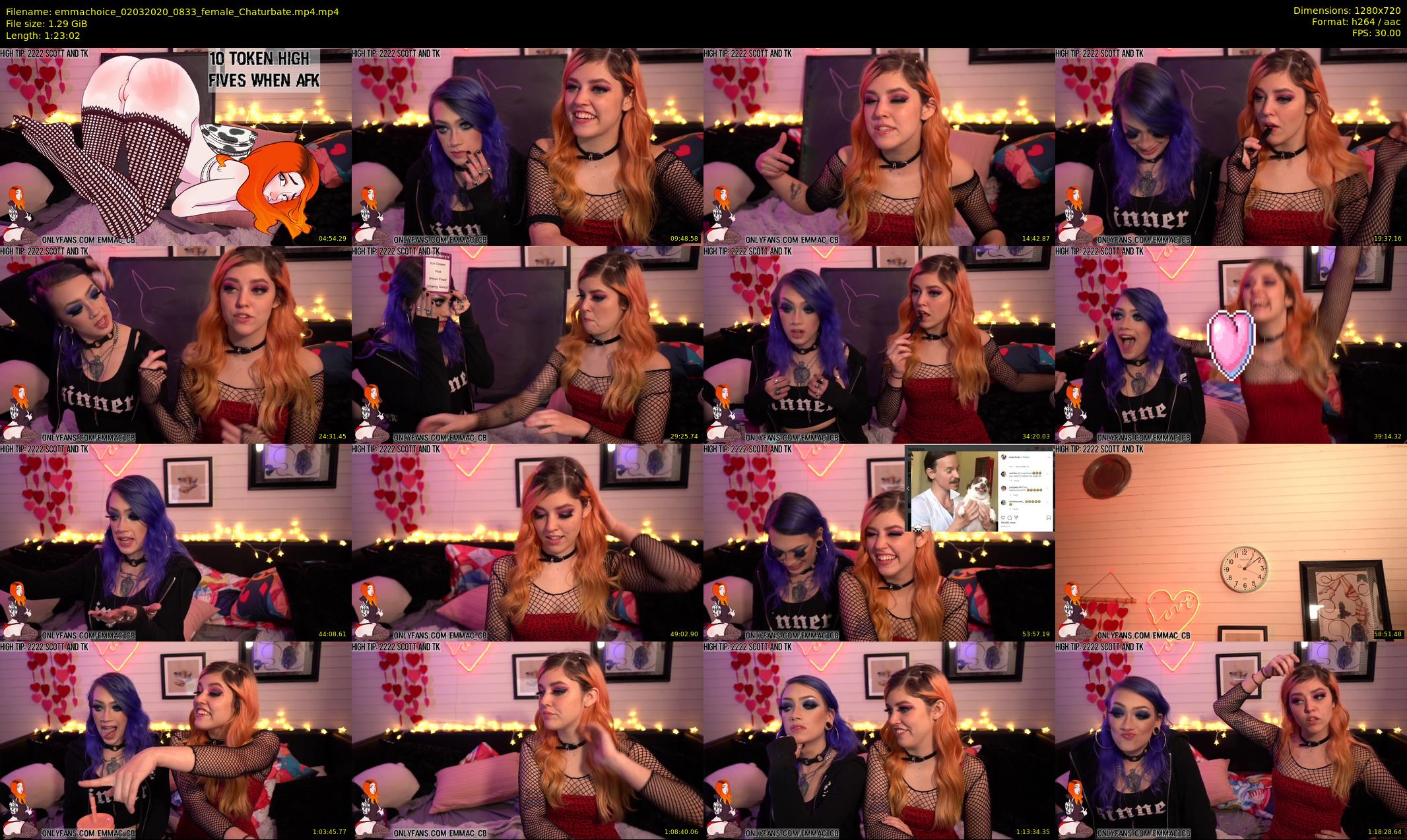 emmachoice — 84 minute Chaturbate female cam show recording, 720p, Mar 2, 2020