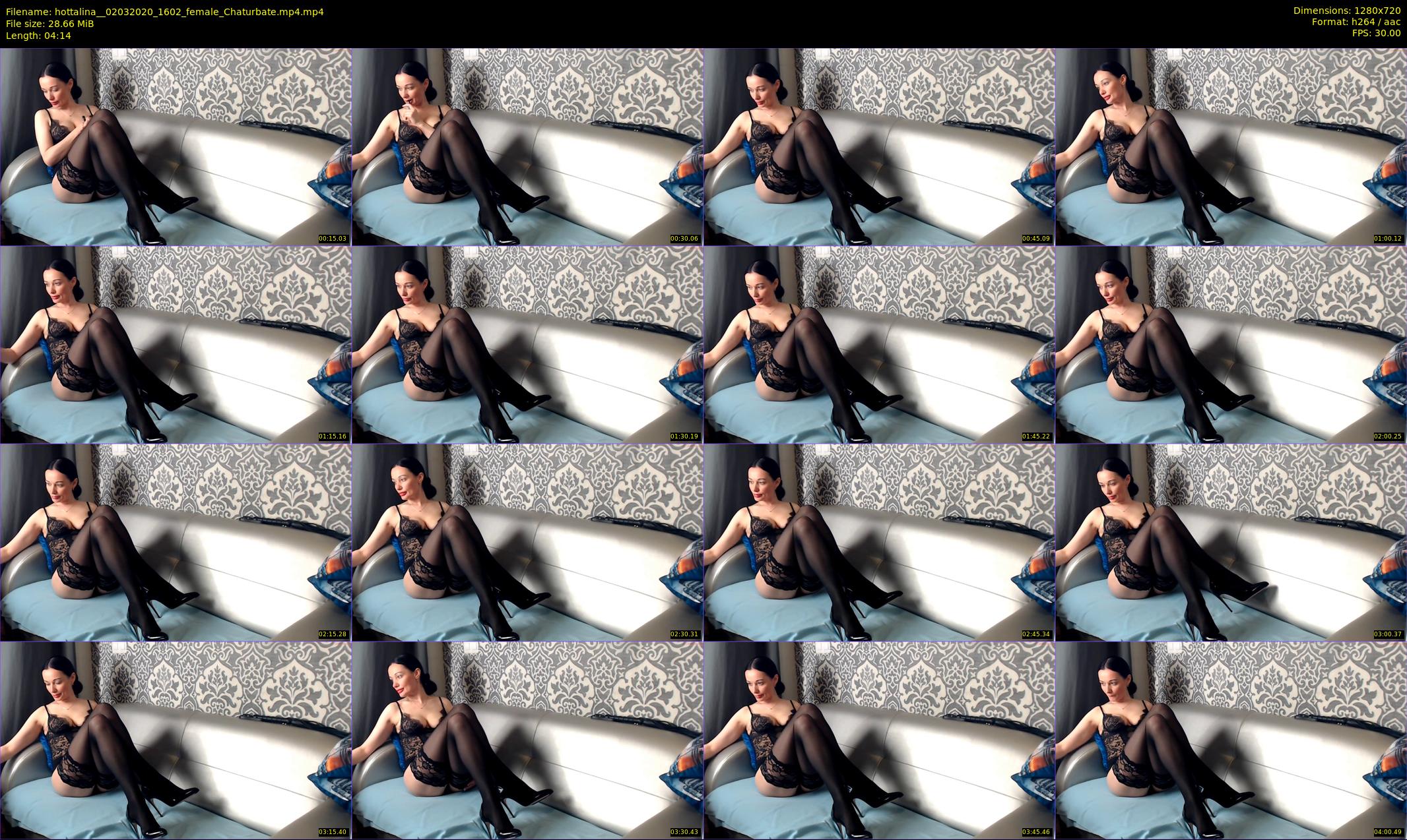 hottalina_ — 5 minute Chaturbate female cam show recording, 720p, Mar 2, 2020