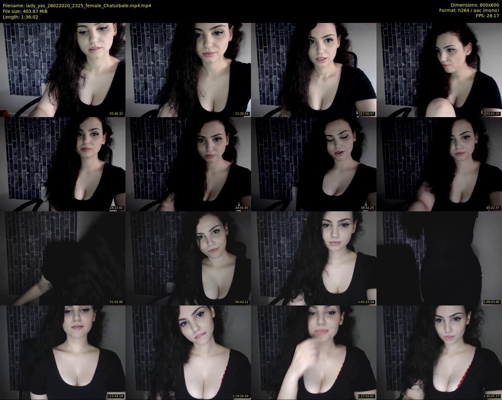 lady_yas — 97 minute Chaturbate female cam show recording, 480p, Feb 28, 2020