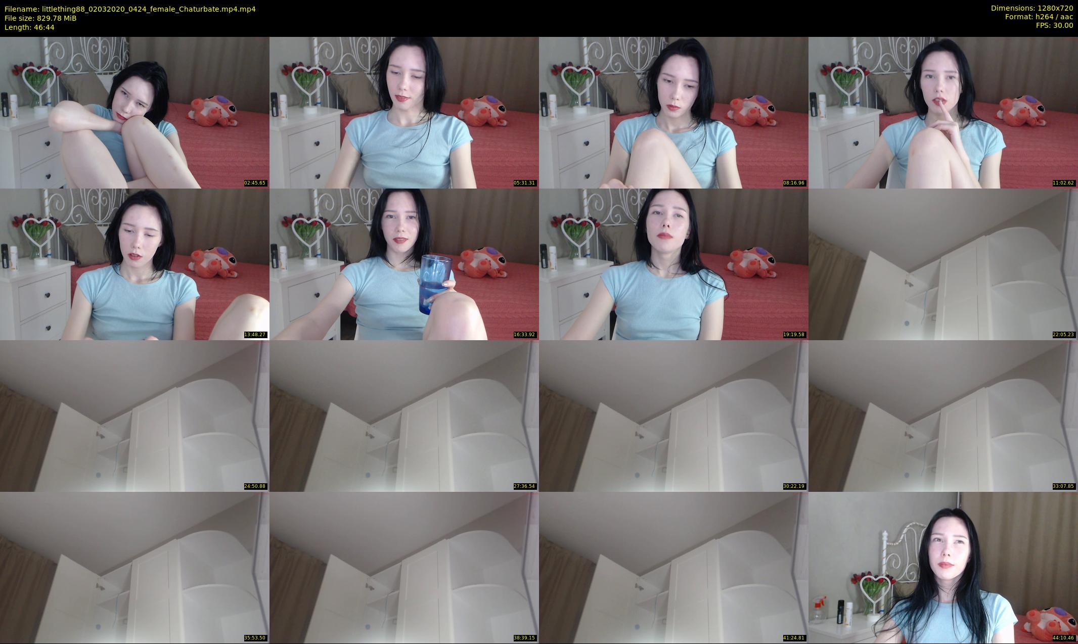 littlething88 — 47 minute Chaturbate female cam show recording, 720p, Mar 2, 2020