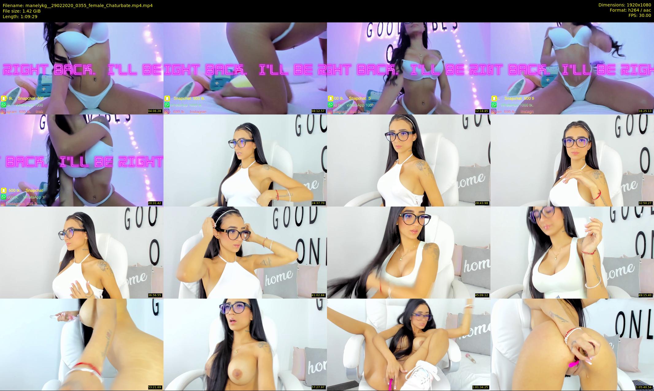 manelykg_ — 70 minute Chaturbate female cam show recording, 1080p, Feb 29, 2020