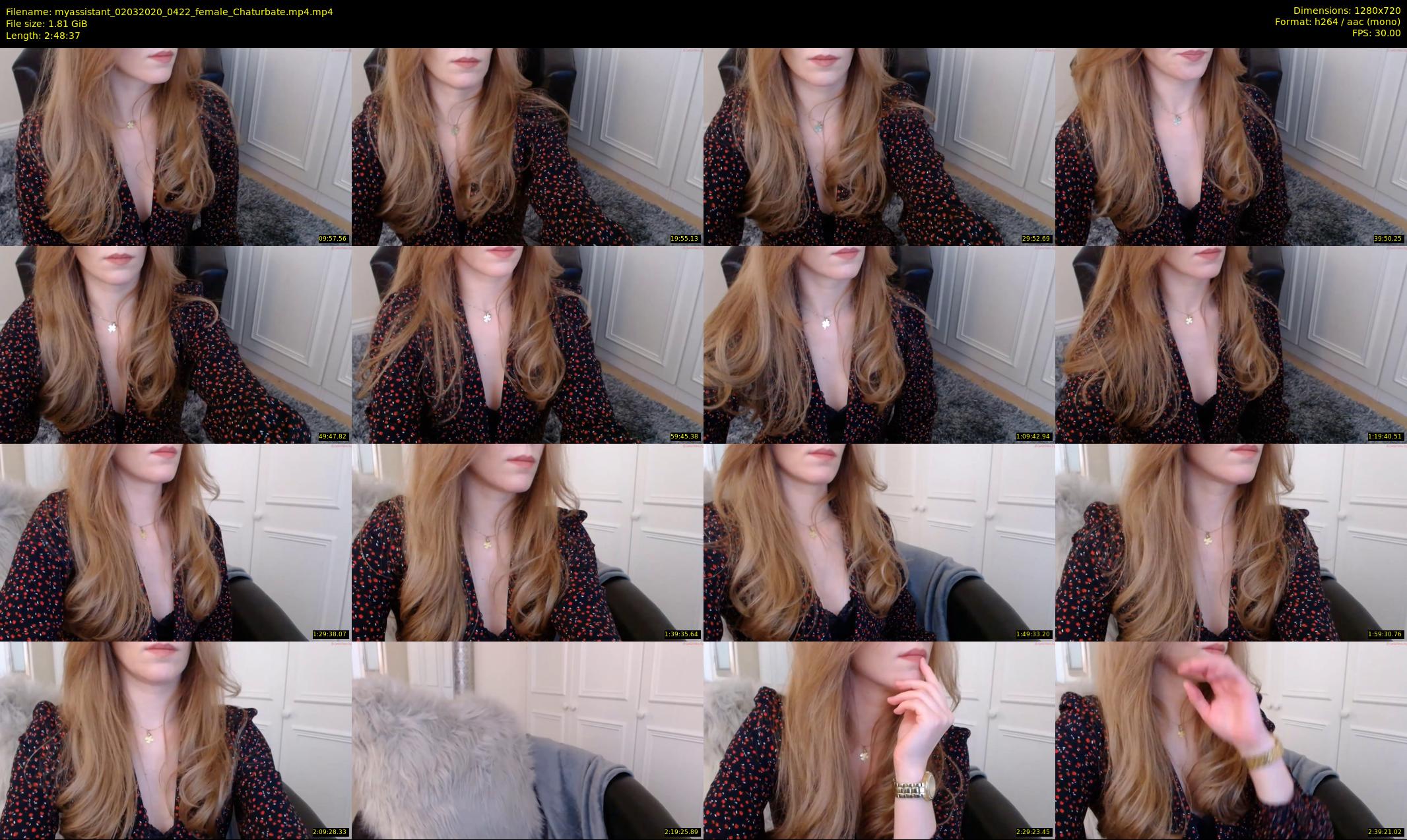 myassistant — 169 minute Chaturbate female cam show recording, 720p, Mar 2, 2020