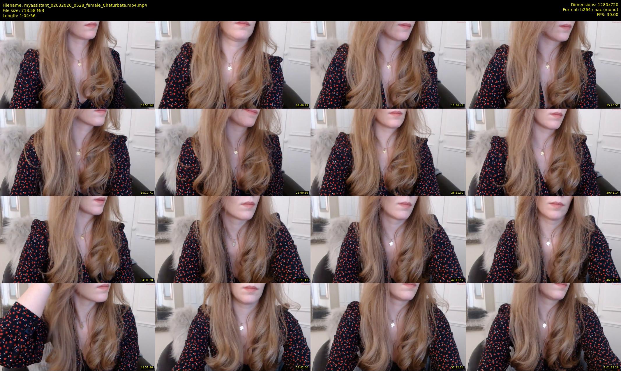 myassistant — 65 minute Chaturbate female cam show recording, 720p, Mar 2, 2020
