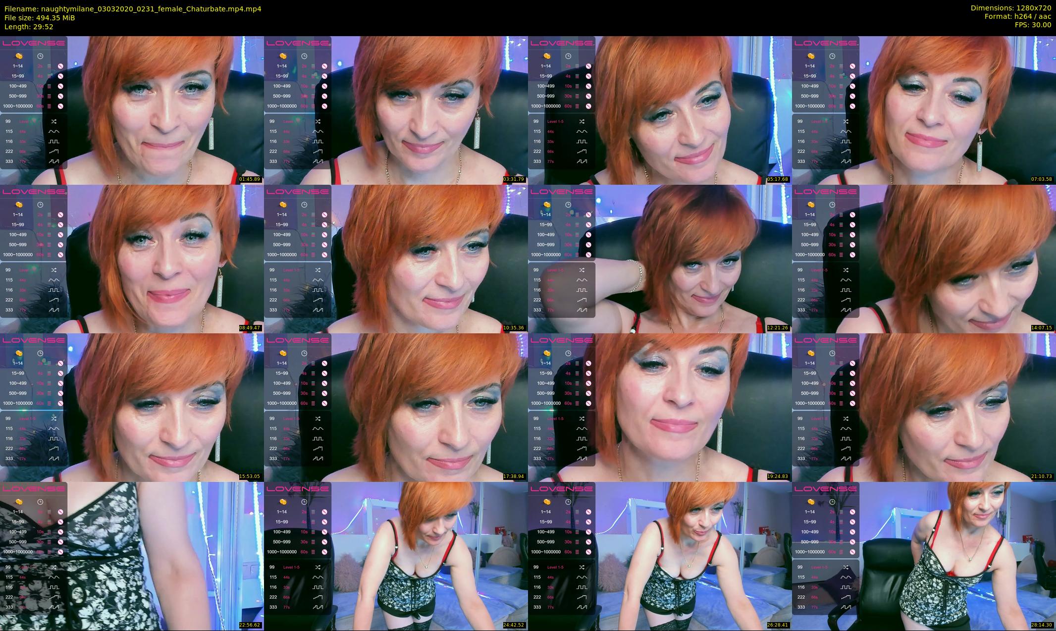 naughtymilane — 30 minute Chaturbate female cam show recording, 720p, Mar 3, 2020