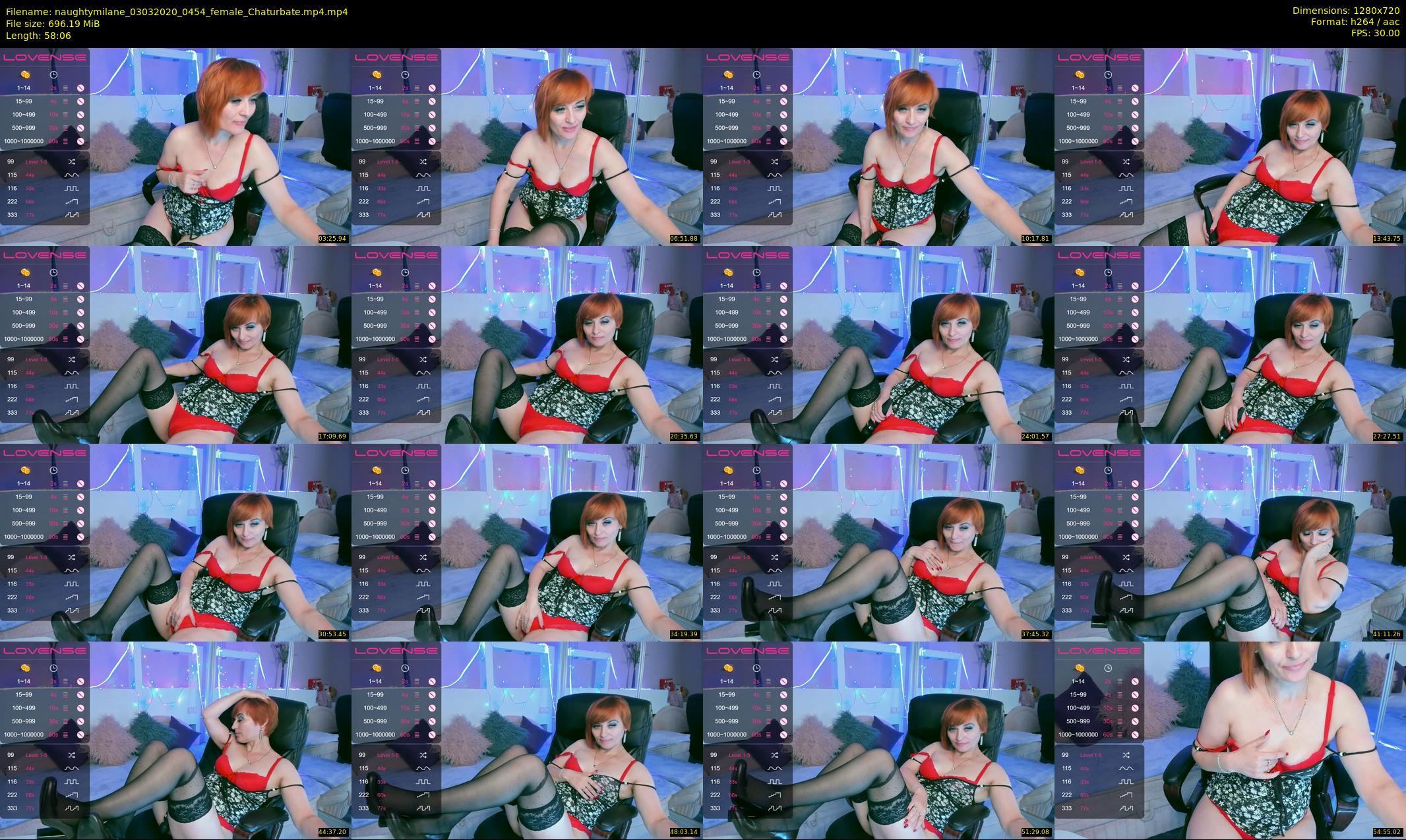 naughtymilane — 59 minute Chaturbate female cam show recording, 720p, Mar 3, 2020