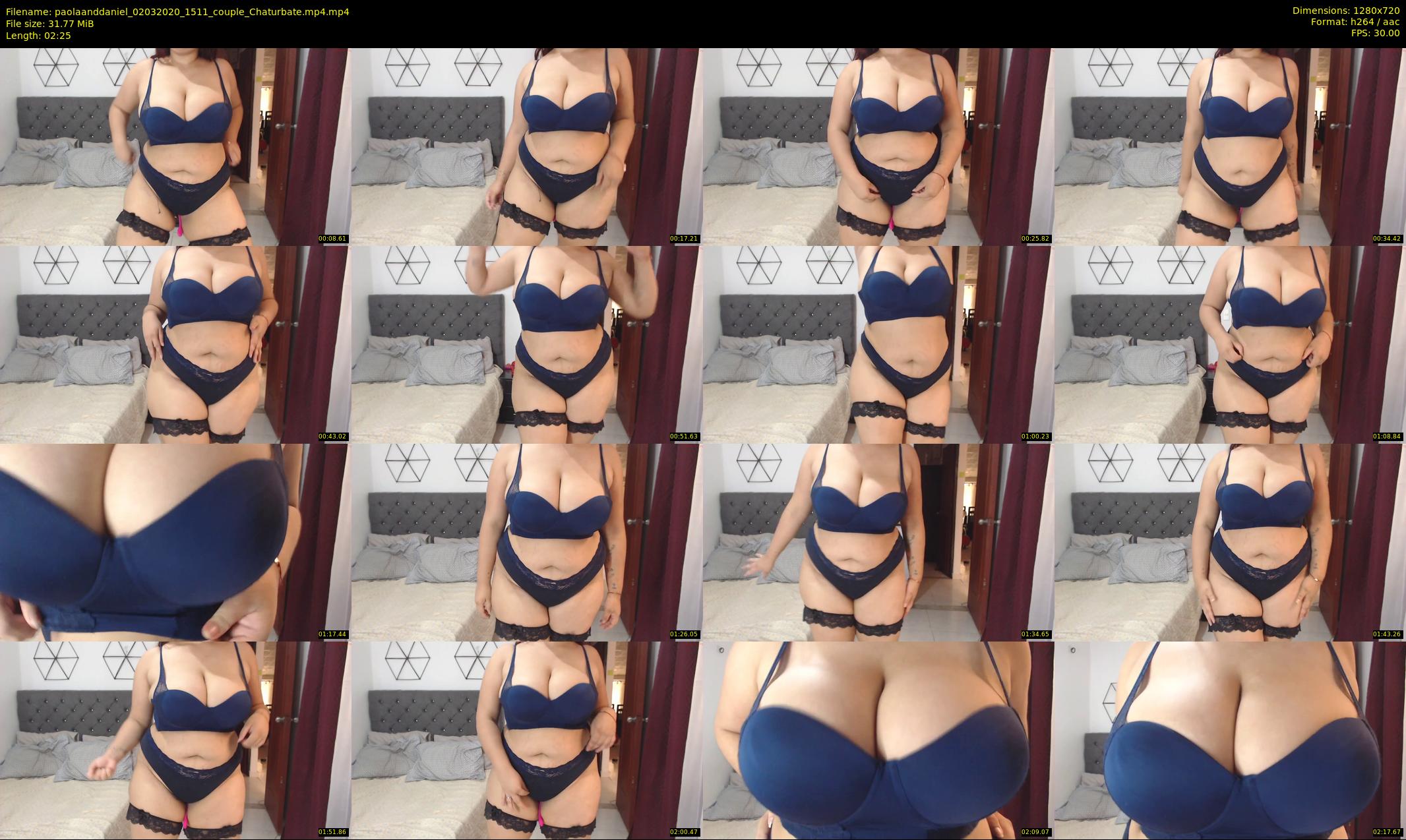 paolaanddaniel — 3 minute Chaturbate couple cam show recording, 720p, Mar 2, 2020