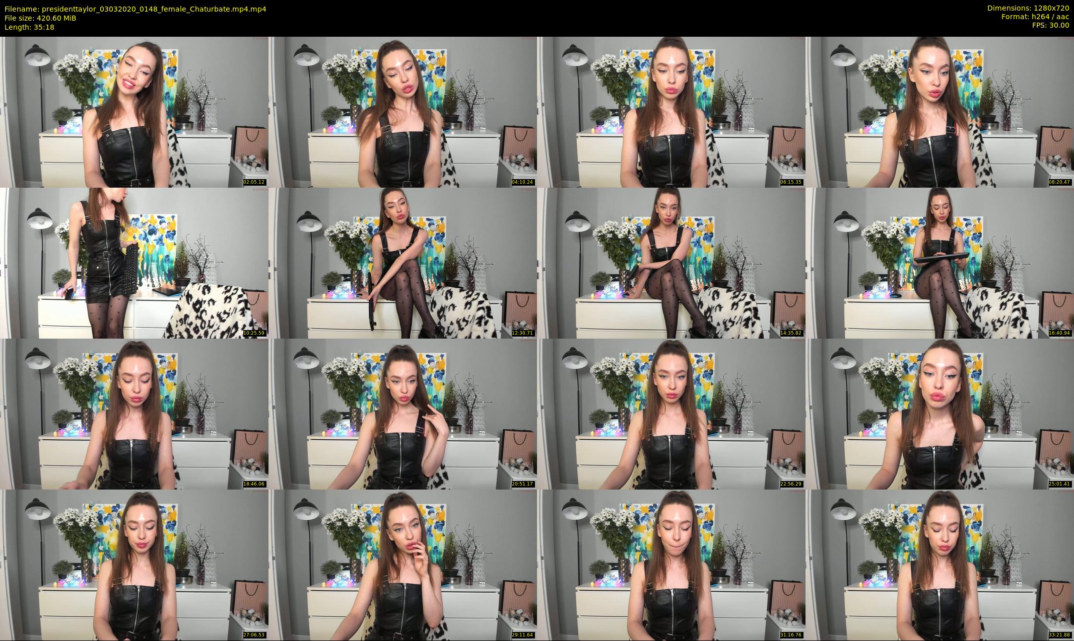 presidenttaylor — 36 minute Chaturbate female cam show recording, 720p, Mar 3, 2020