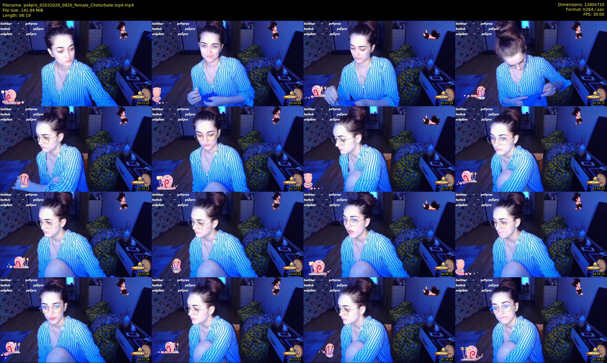 ps4pro — 7 minute Chaturbate female cam show recording, 720p, Mar 2, 2020