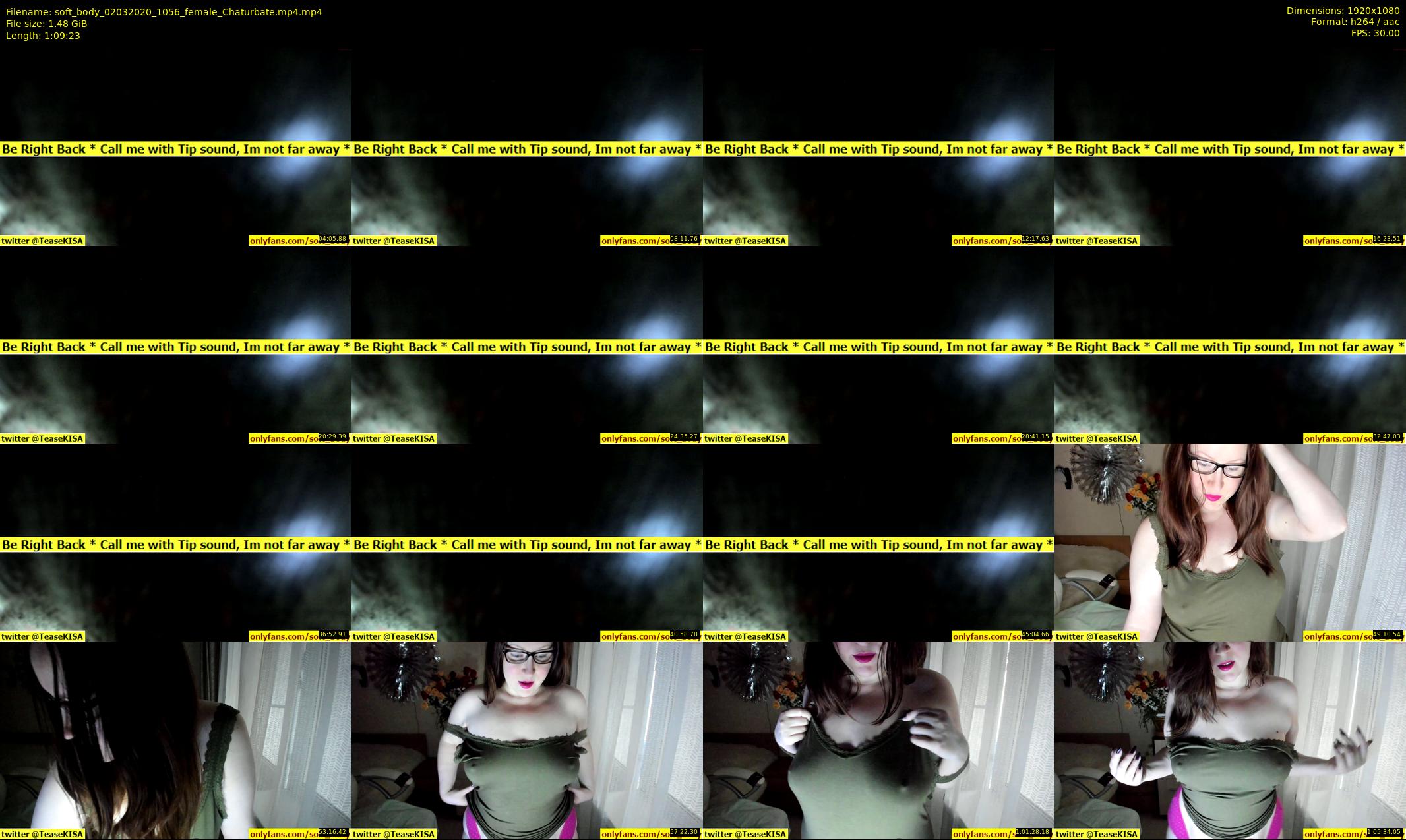 soft_body — 70 minute Chaturbate female cam show recording, 1080p, Mar 2, 2020