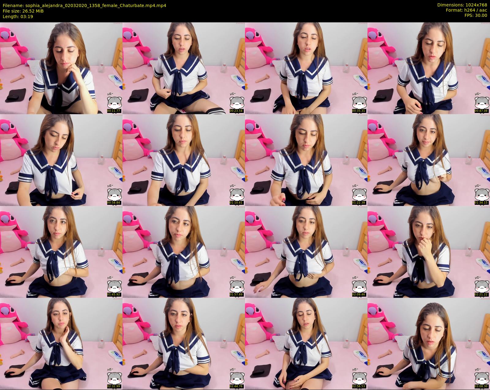 sophia_alejandra — 4 minute Chaturbate female cam show recording, 720p, Mar 2, 2020