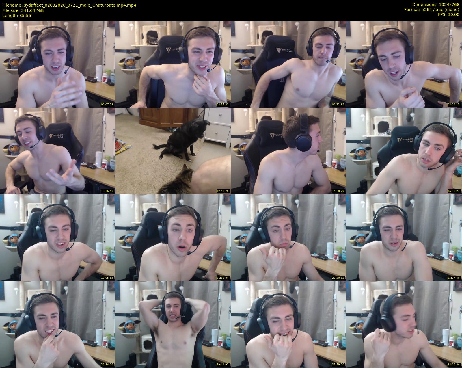 sydaffect — 36 minute Chaturbate male cam show recording, 720p, Mar 2, 2020