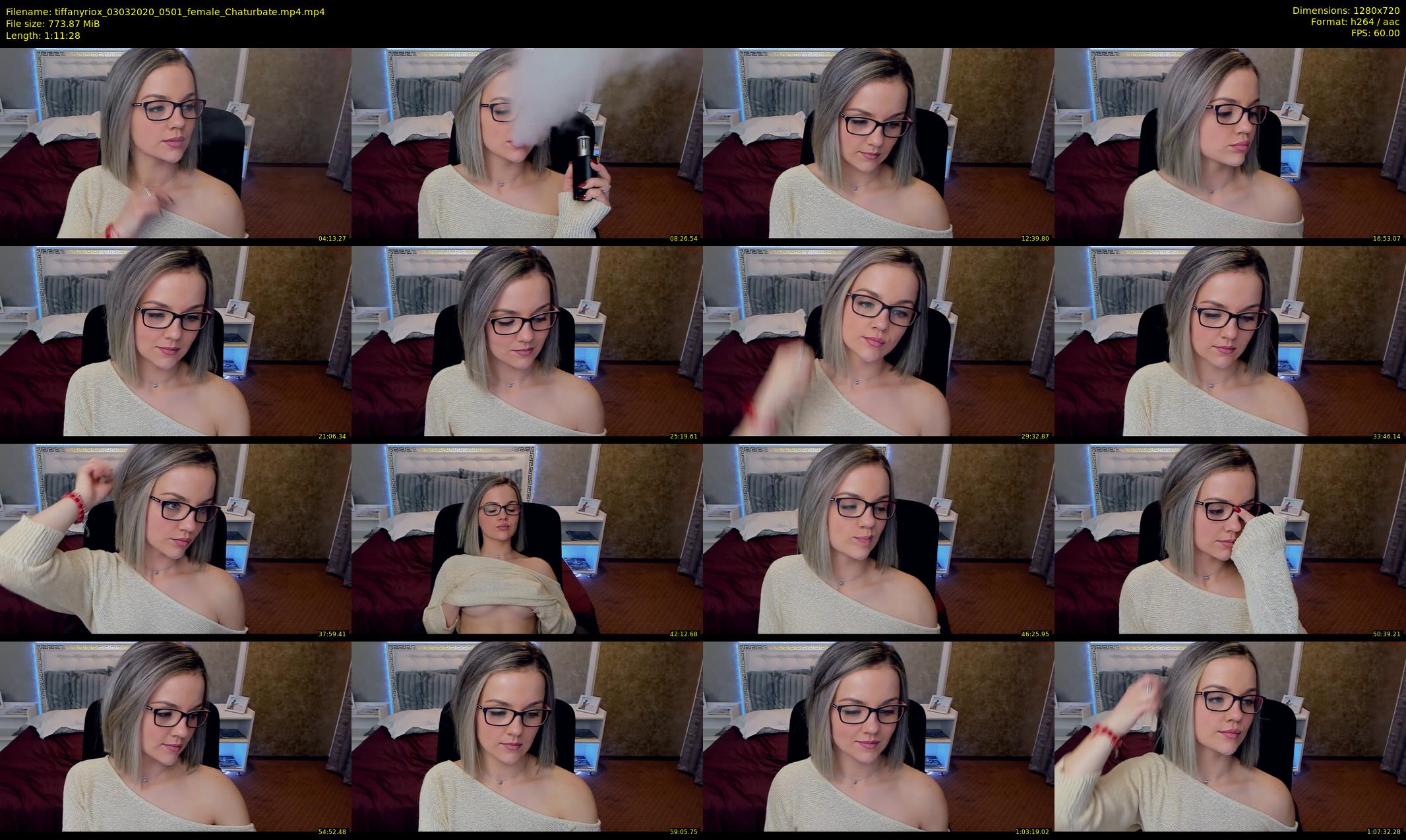 tiffanyriox — 72 minute Chaturbate female cam show recording, 720p, Mar 3, 2020