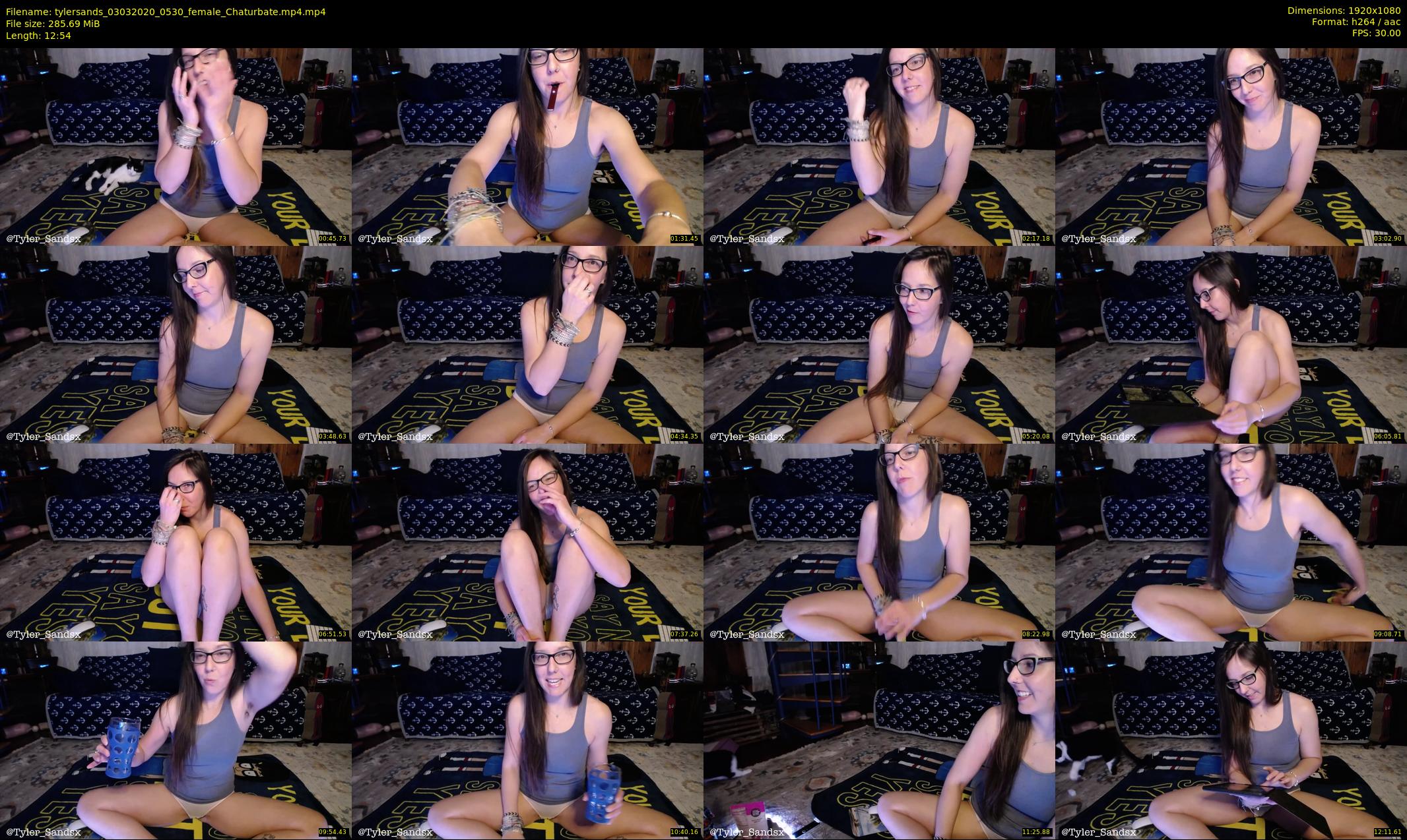 tylersands — 13 minute Chaturbate female cam show recording, 1080p, Mar 3, 2020