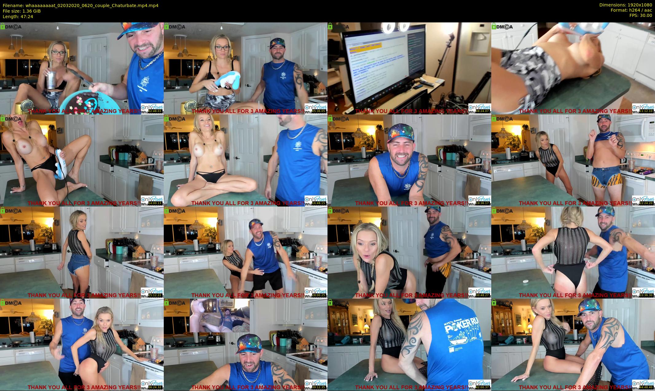 whaaaaaaaat — 48 minute Chaturbate couple cam show recording, 1080p, Mar 2, 2020