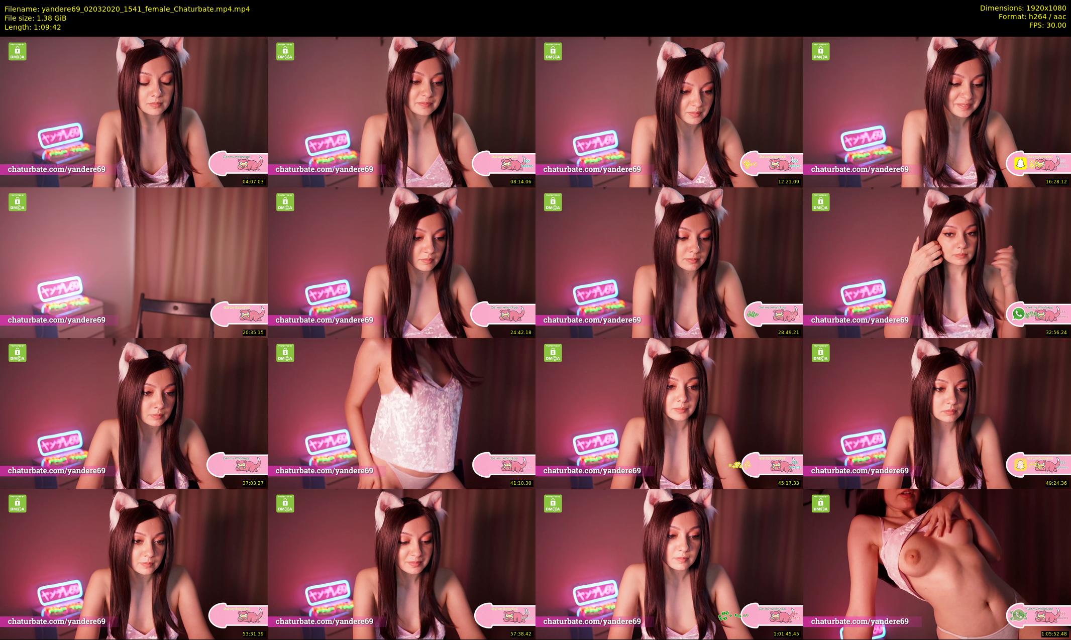 yandere69 — 70 minute Chaturbate female cam show recording, 1080p, Mar 2, 2020